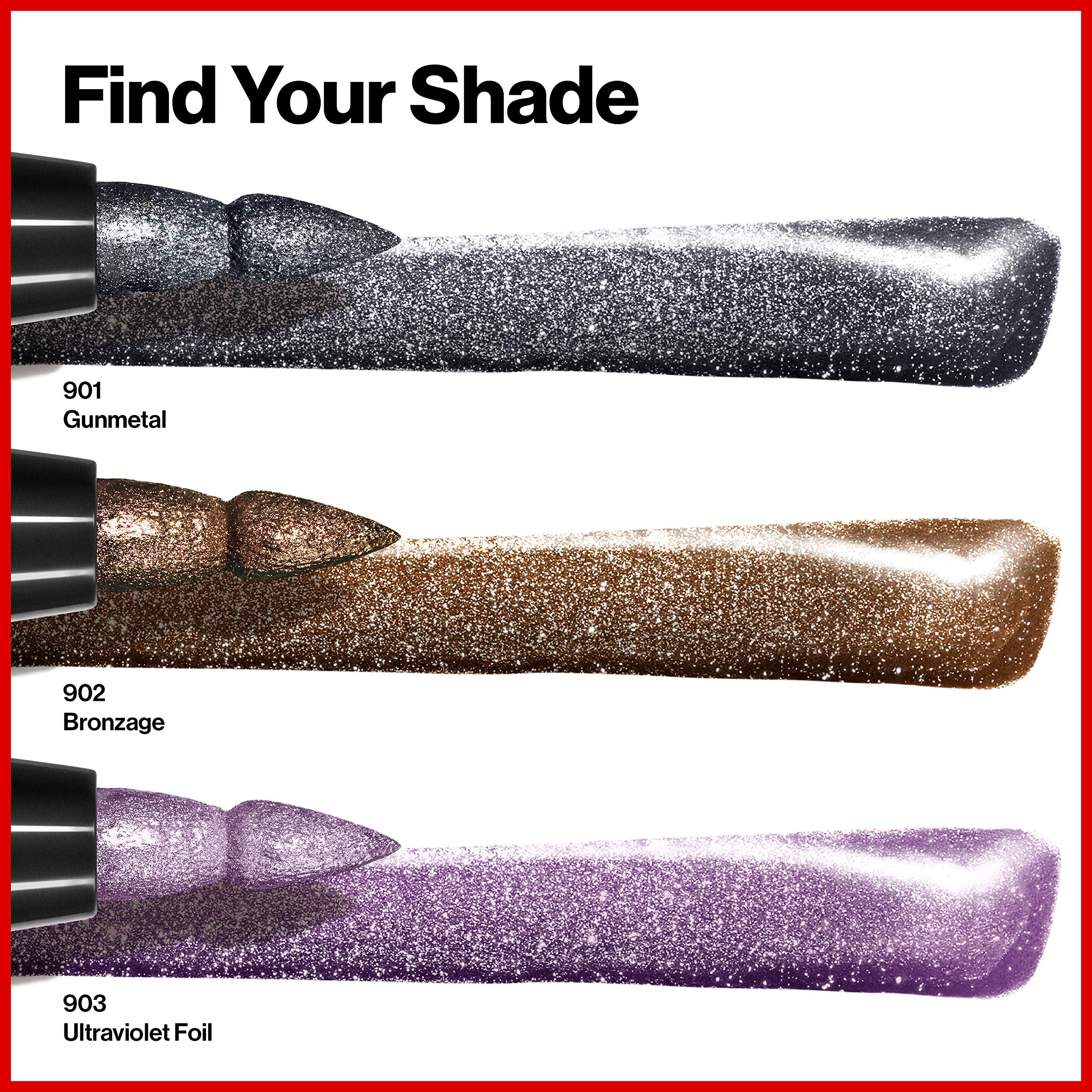 REVLON So Fierce Chrome Ink Bronzage shade delivers warm champagne-metal glow