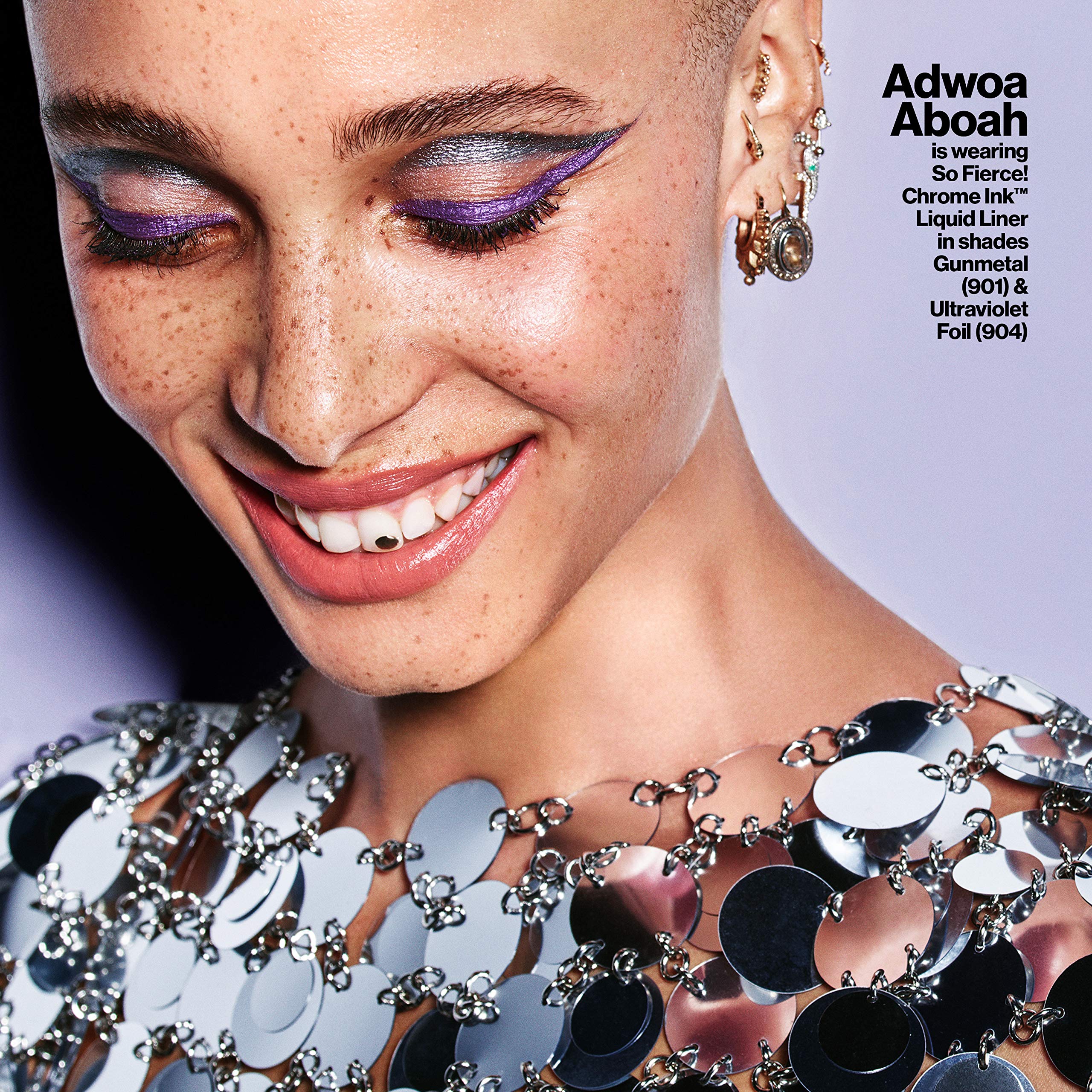 REVLON So Fierce Chrome Ink Gunmetal shade offers bold midnight metallic drama