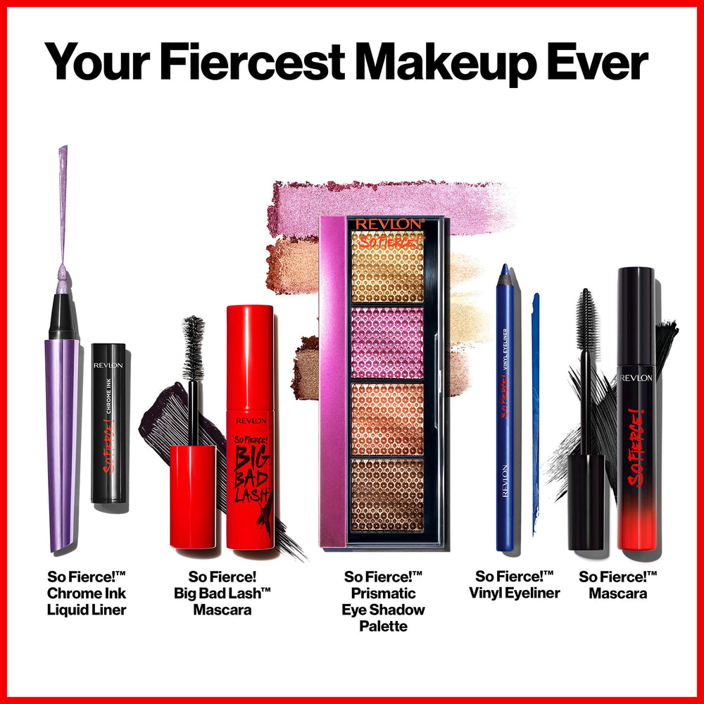 REVLON So Fierce Chrome Ink winged eyeliner example demonstrates precision.