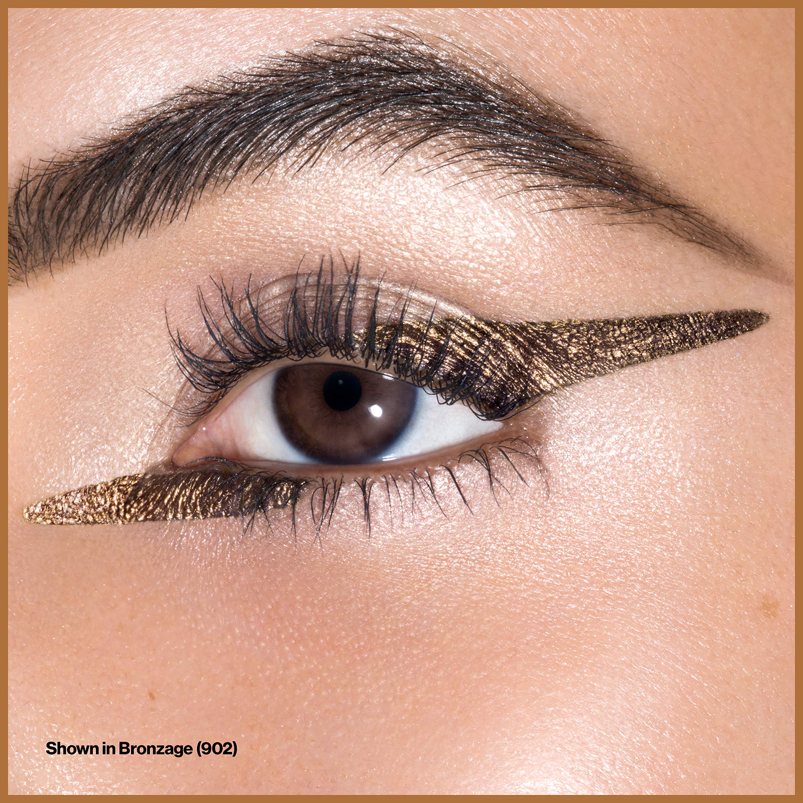 REVLON So Fierce Chrome Ink winged look created with flexible tip and smooth glide
