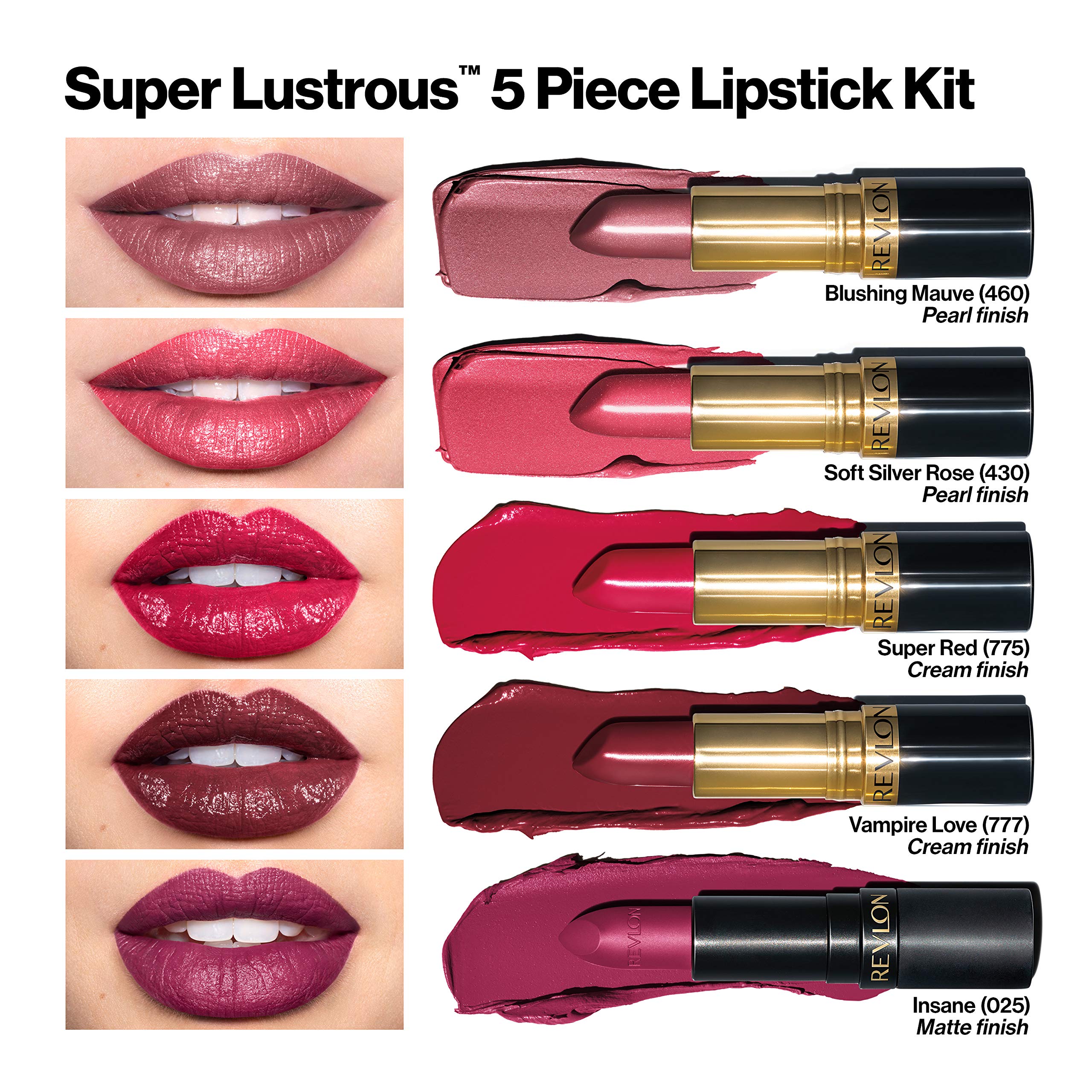 Revlon Super Lustrous 775 Super Red cream finish swatch for bold daytime wear.