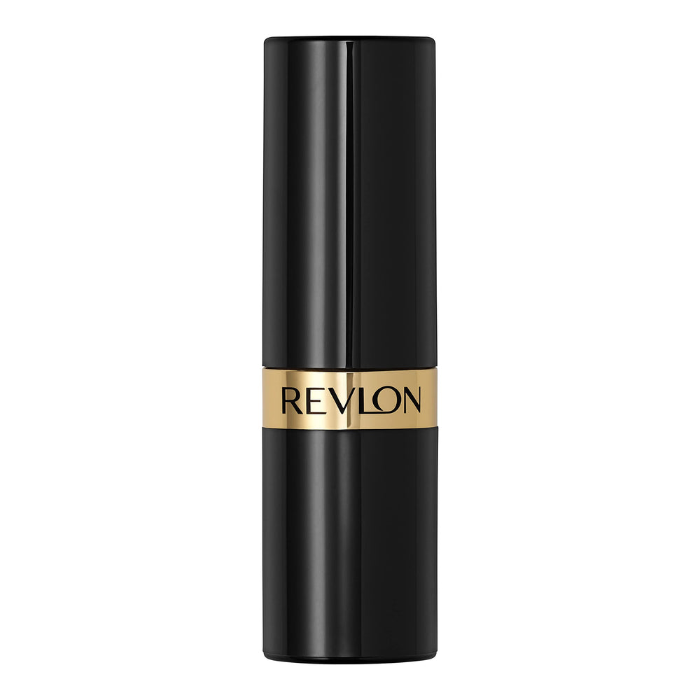 REVLON Super Lustrous Lipstick packaging image highlights travel-friendly, portable design.
