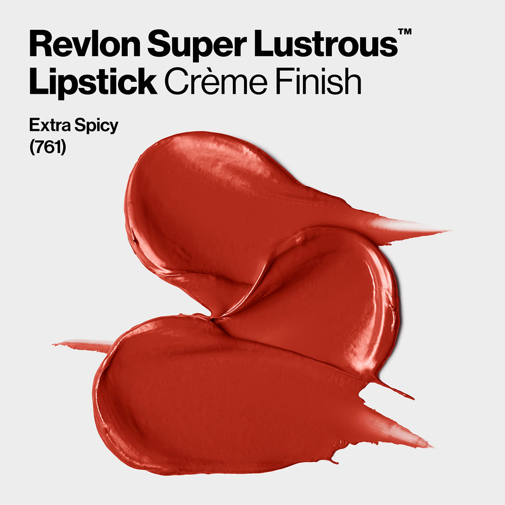 REVLON Super Lustrous Lipstick closeup shows softer, fuller-looking lips.