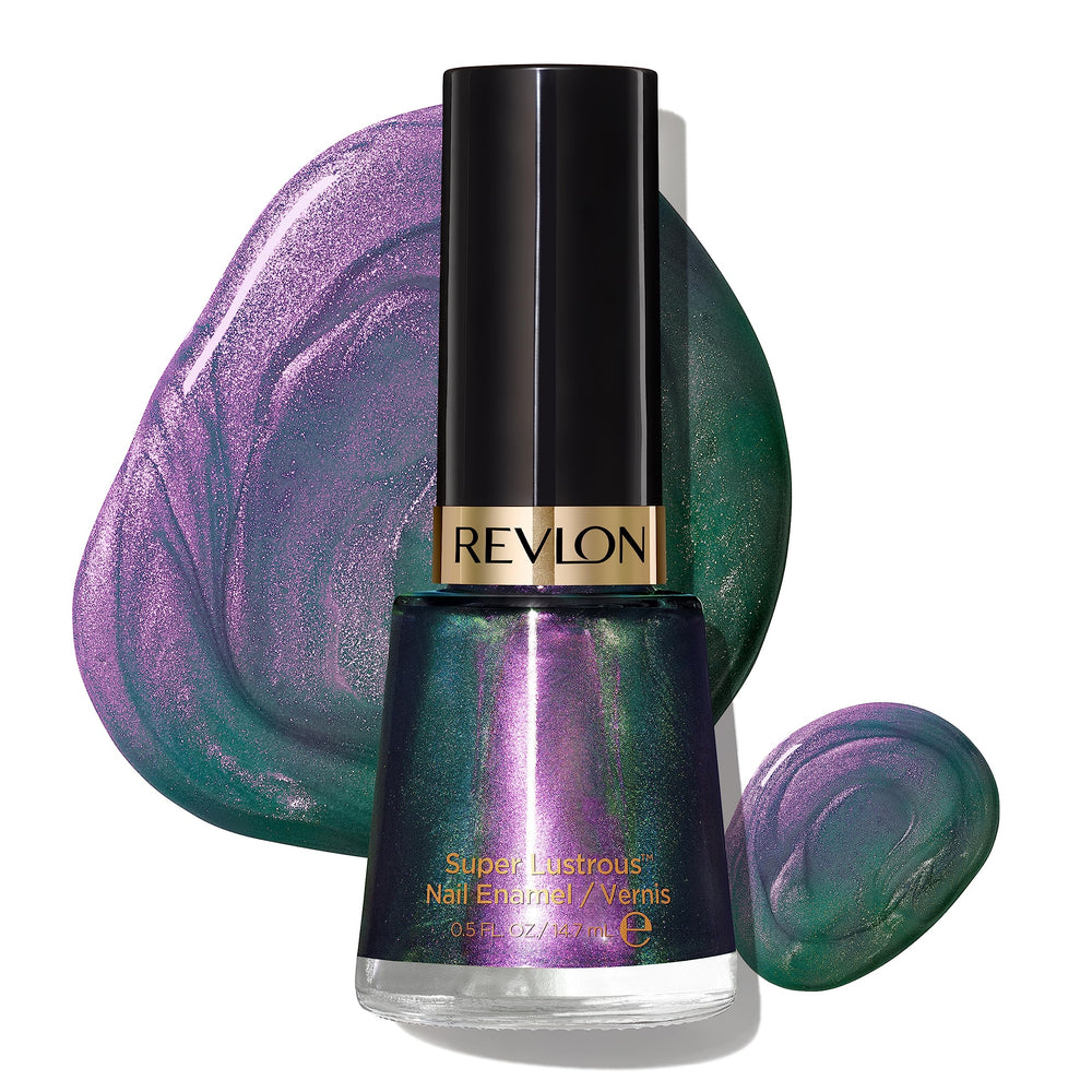Revlon Super Lustrous Amethyst Smoke bottle with longwear shine.