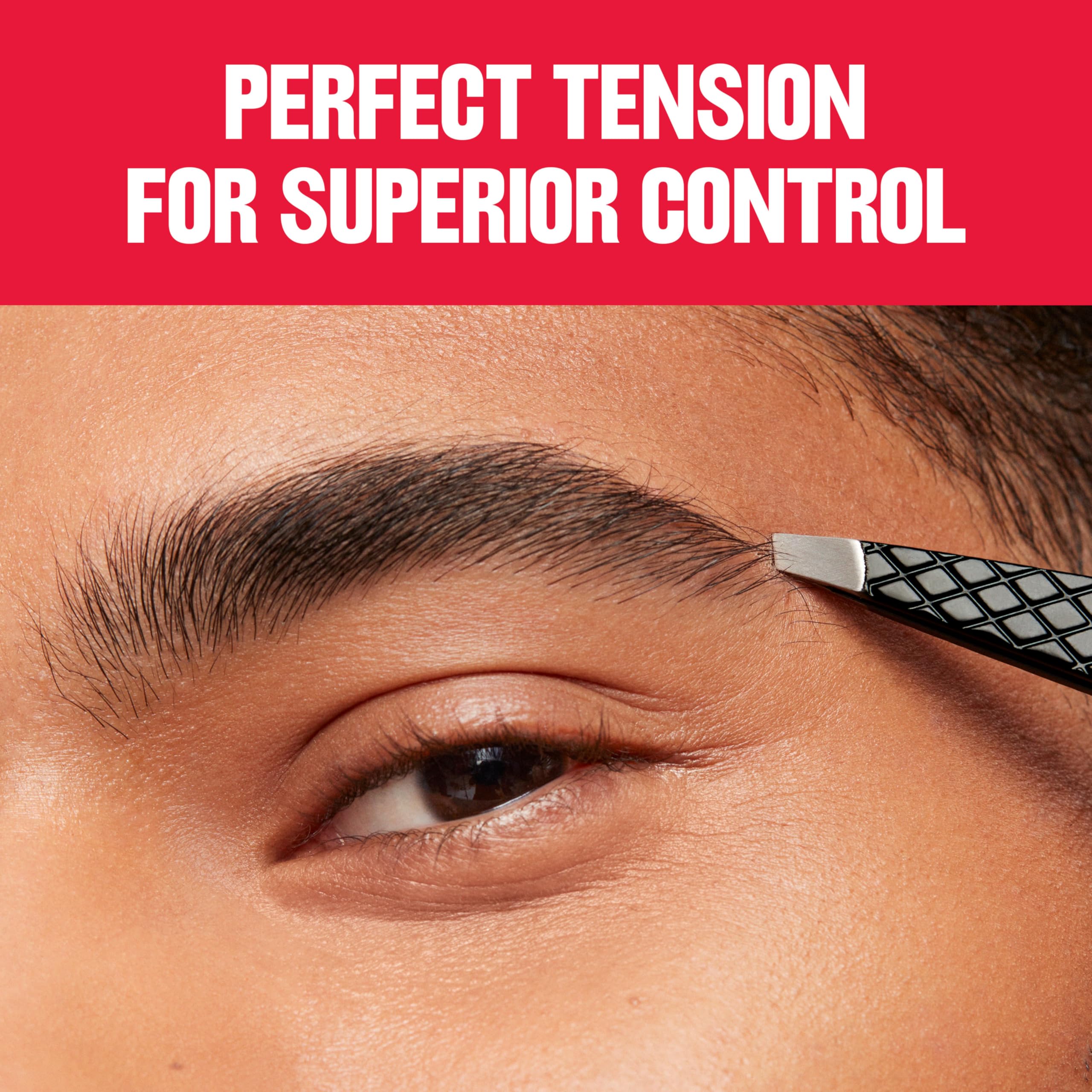 Revlon tweezer inside a small pouch for travel-ready grooming convenience