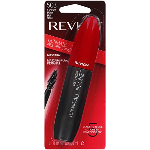 Revlon Ultimate All-In-One Mascara wand shows mini oval brush for precise coverage
