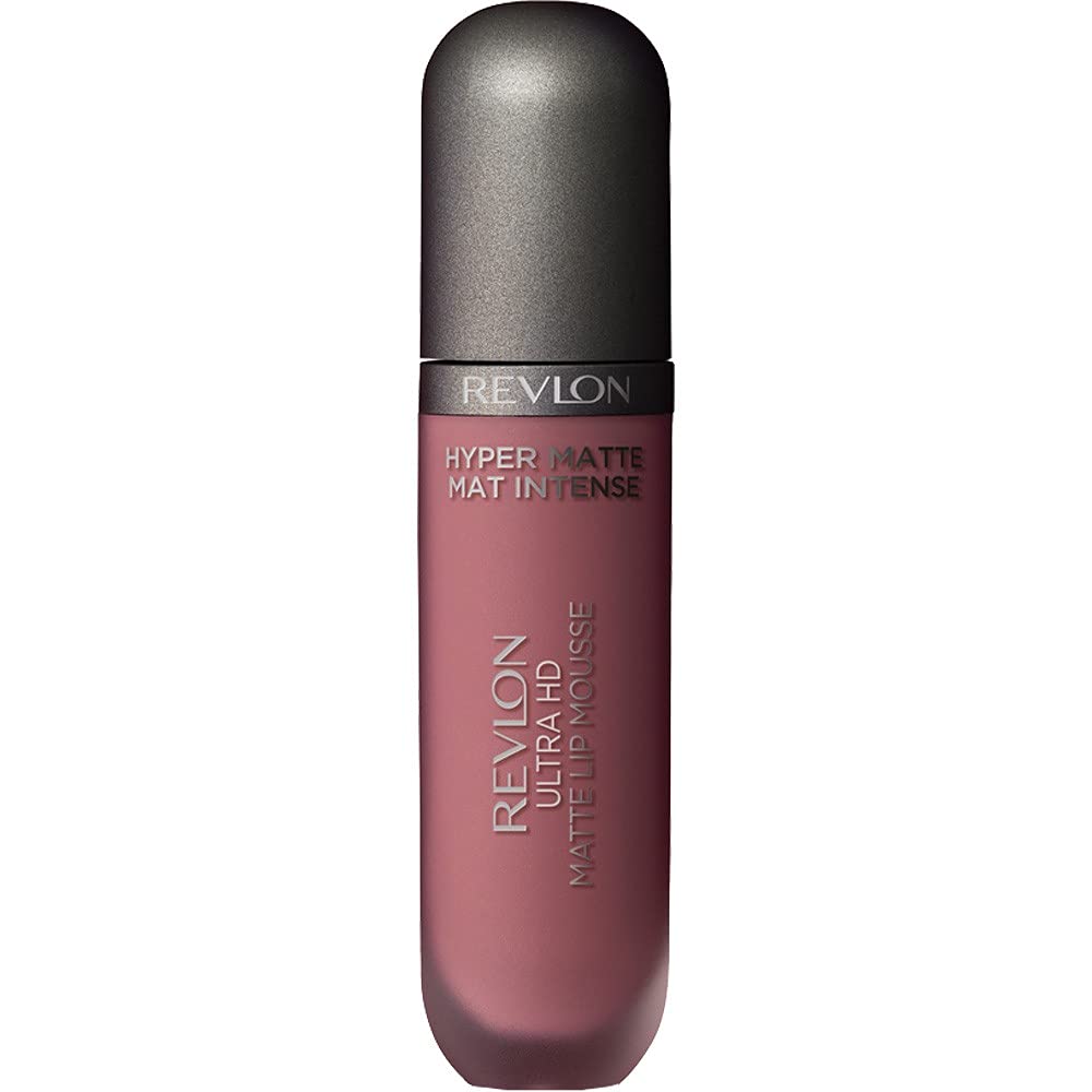 Revlon Ultra HD Matte Lip Mousse Death Valley 830 swatch shows bold, long-wearing color.