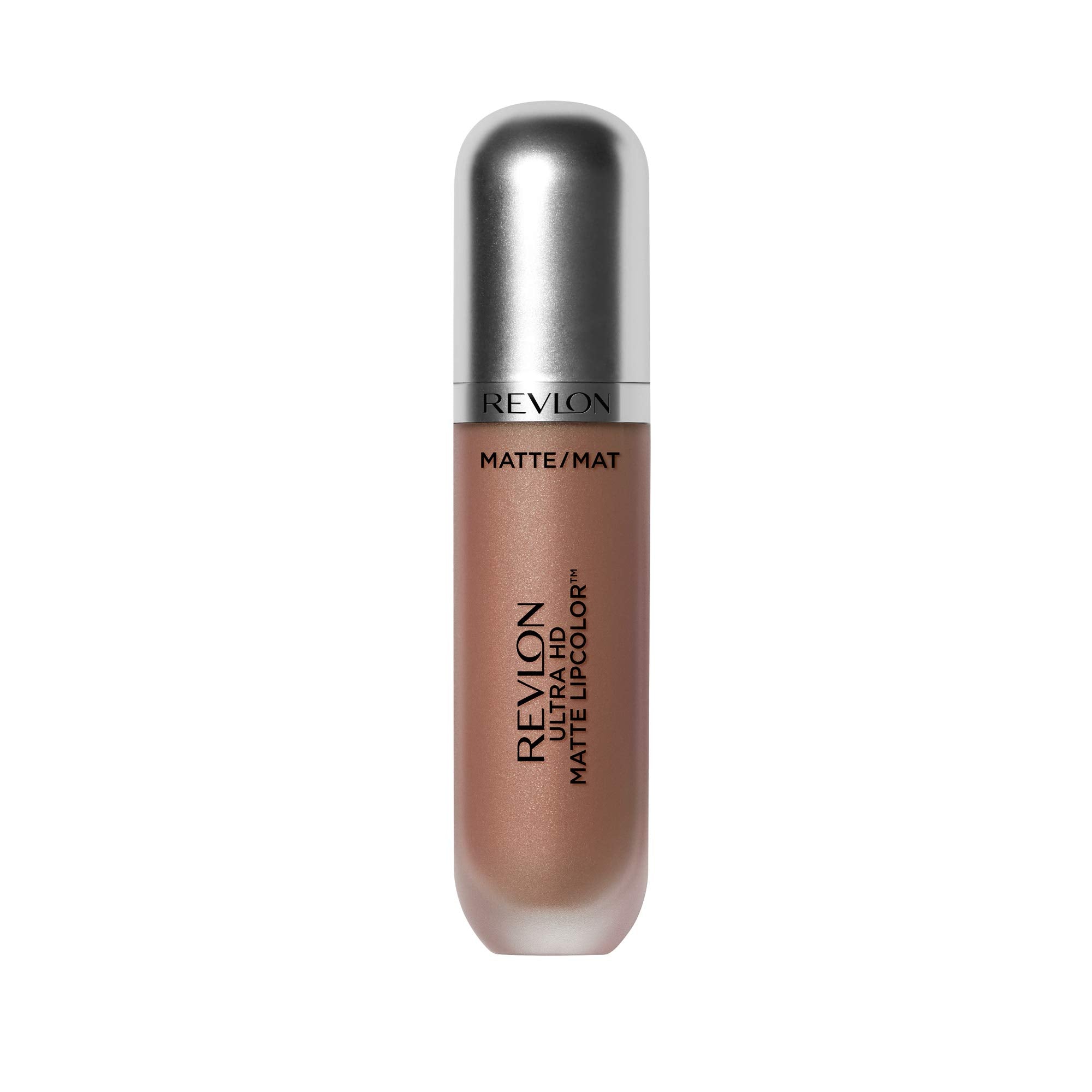Revlon Ultra HD Matte Lipcolor Seduction on lips offers velvety color with moisturizing feel.