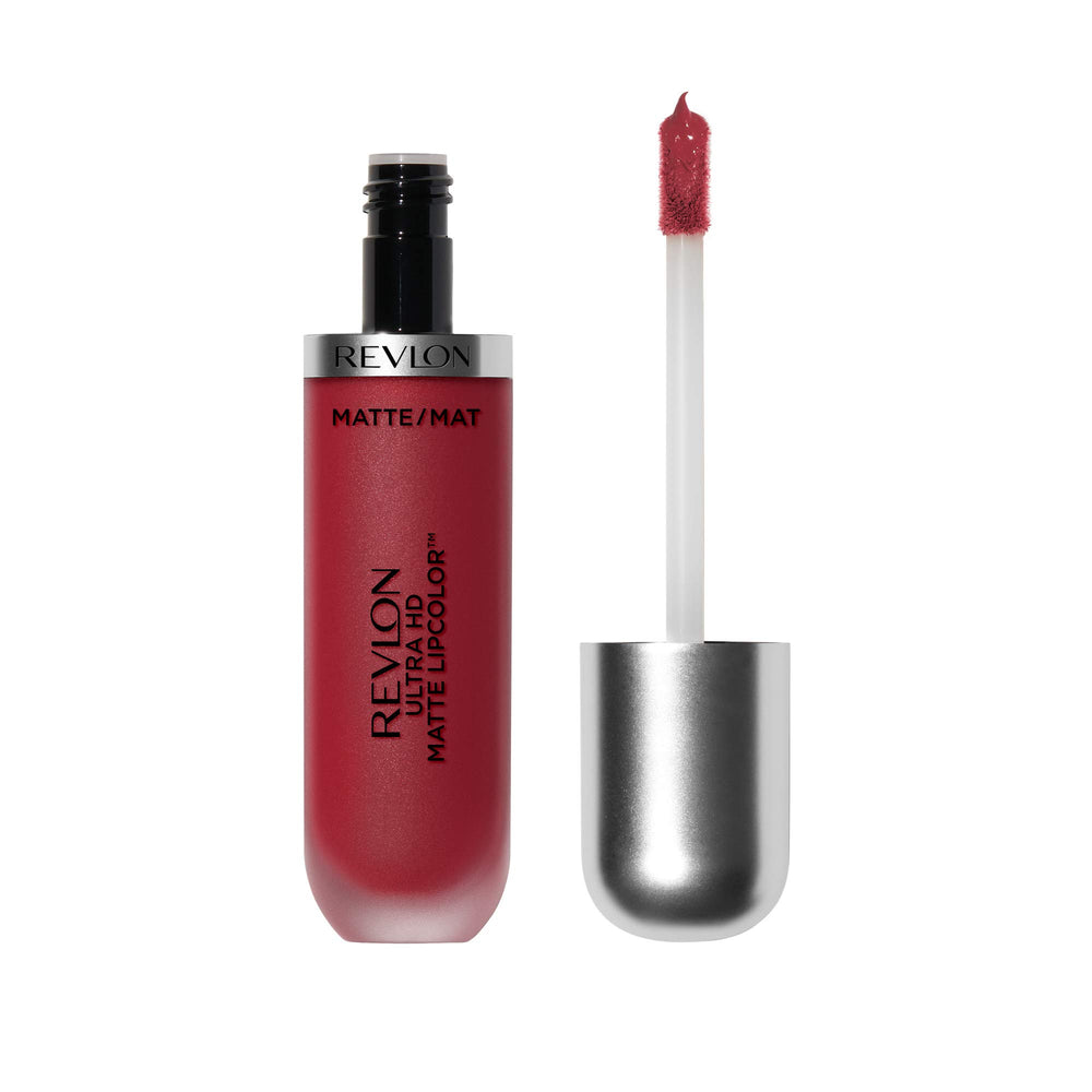 Revlon Ultra HD Matte Lipcolor texture swatch shows rich color with moisturizing feel.