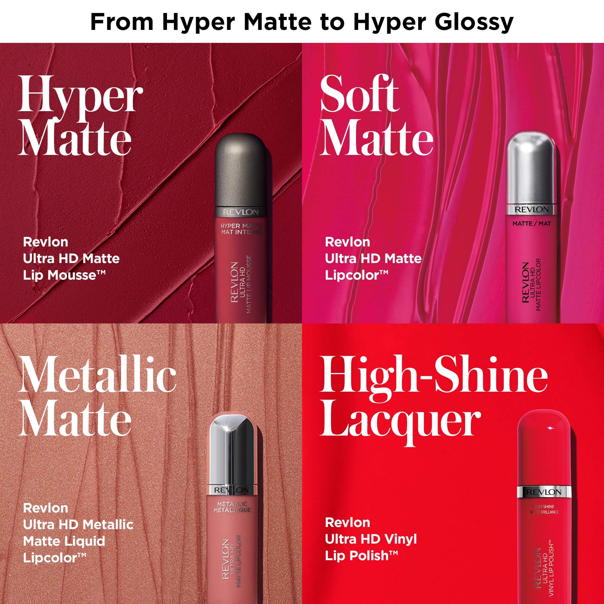 Revlon Ultra HD Vinyl Lip Polish moisturizing formula with vitamin E shea butter