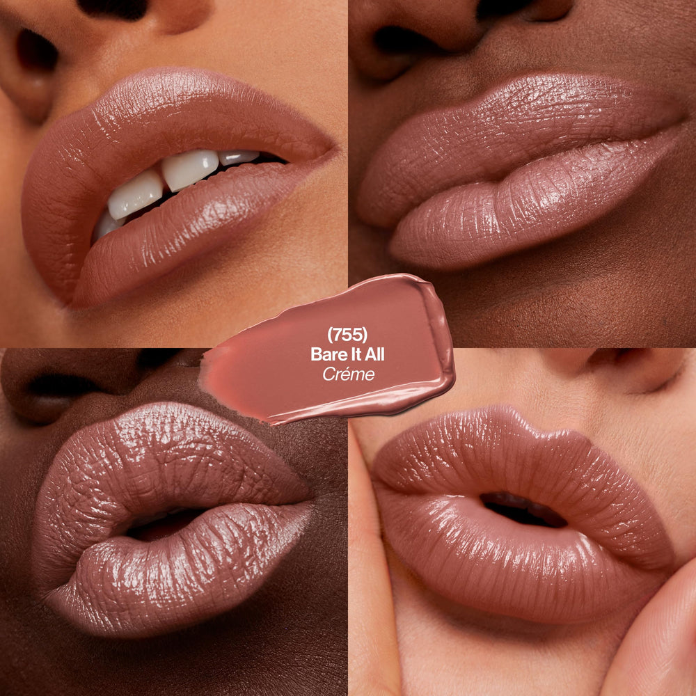 REVLON Uncut Ruby 810 swatch provides vivid red with lightweight glide