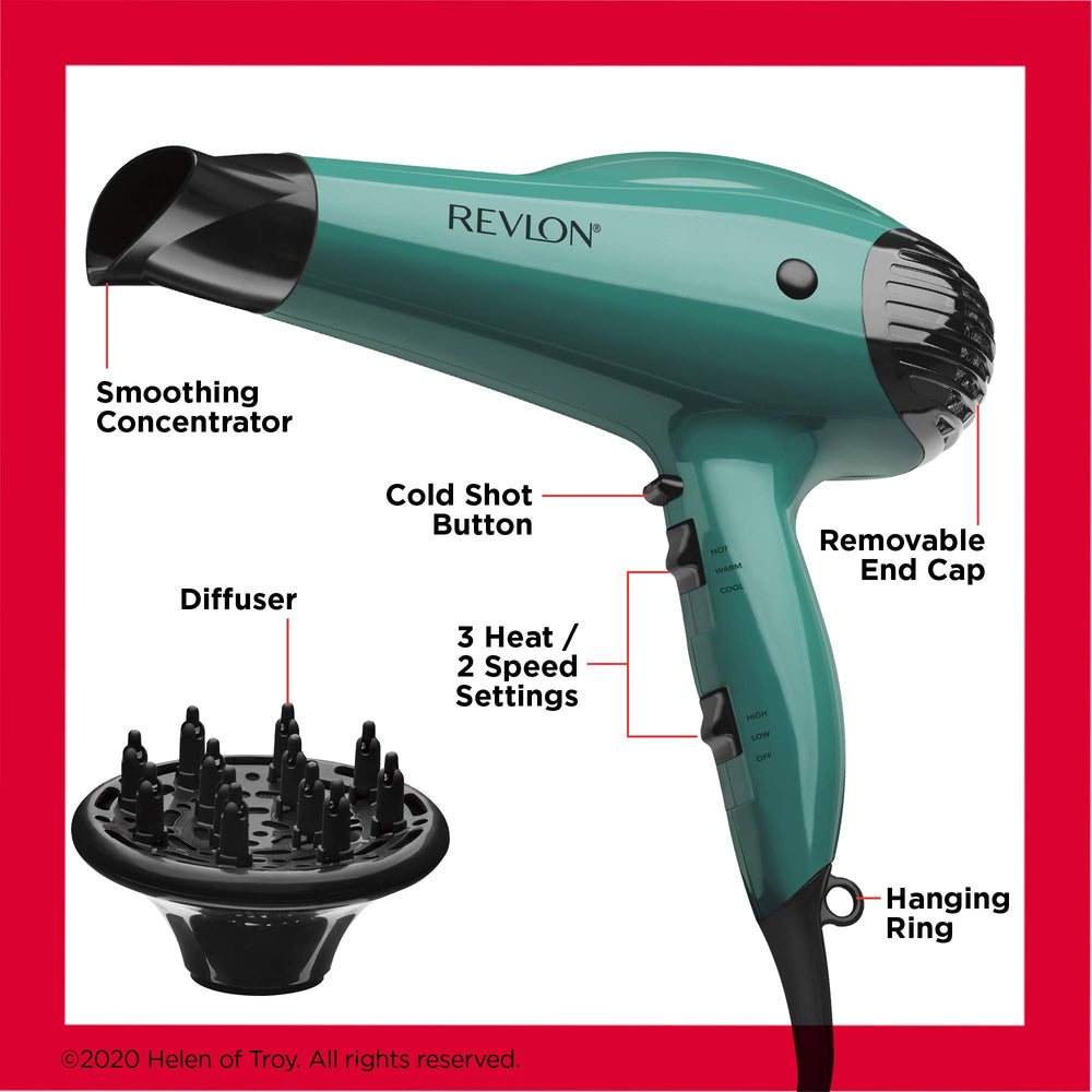 Revlon Volume Booster concentrator attached for precise smoothing during blowouts.