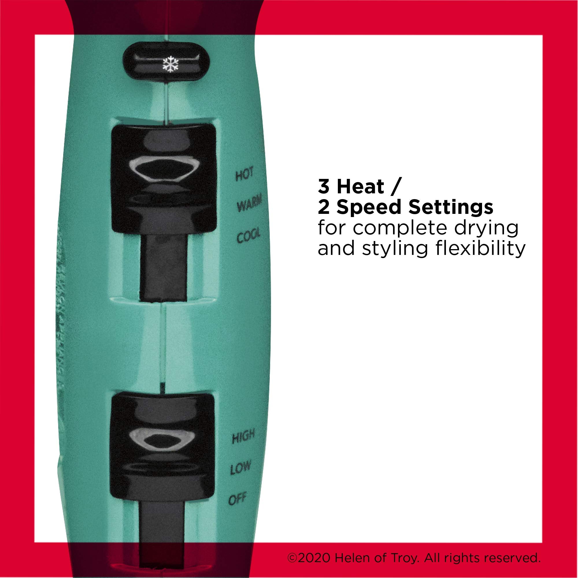 Revlon Volume Booster green unit with cool shot to lock style.