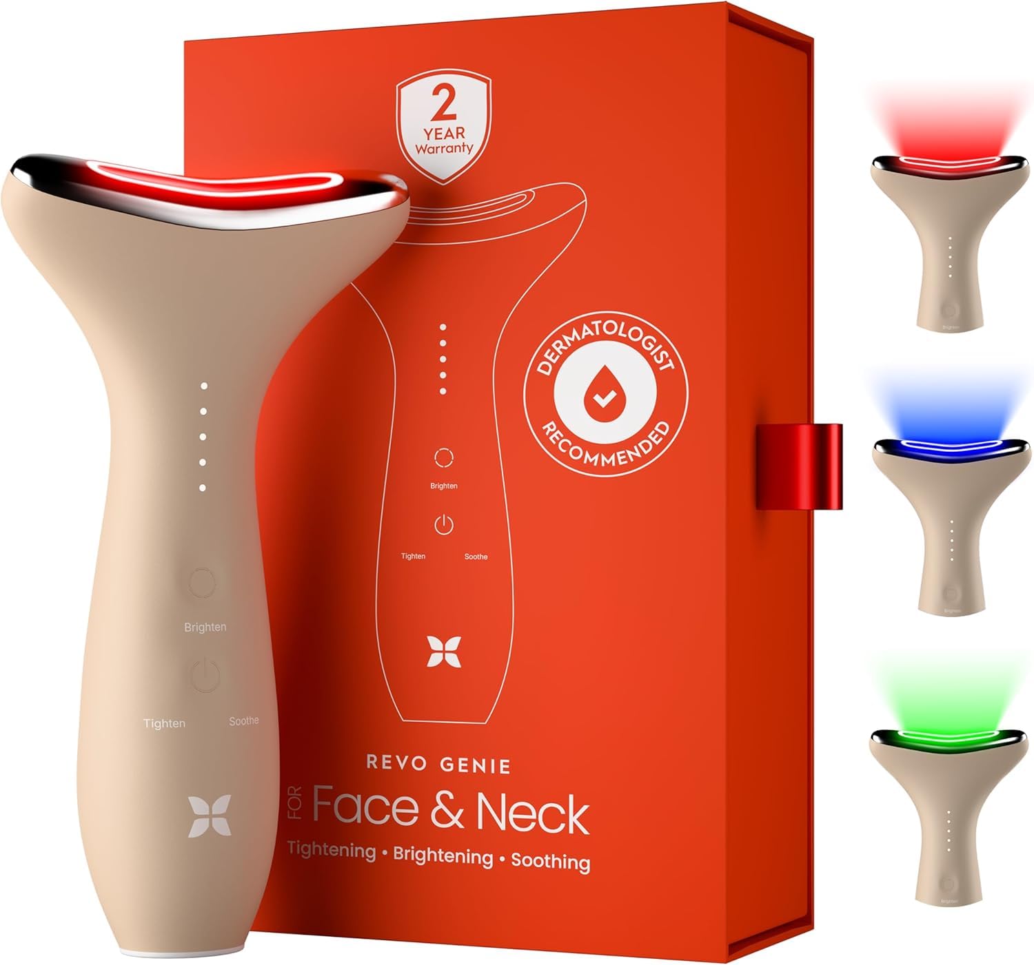 REVOMADIC REVO Genie face wand for firming skin and glow via targeted contouring