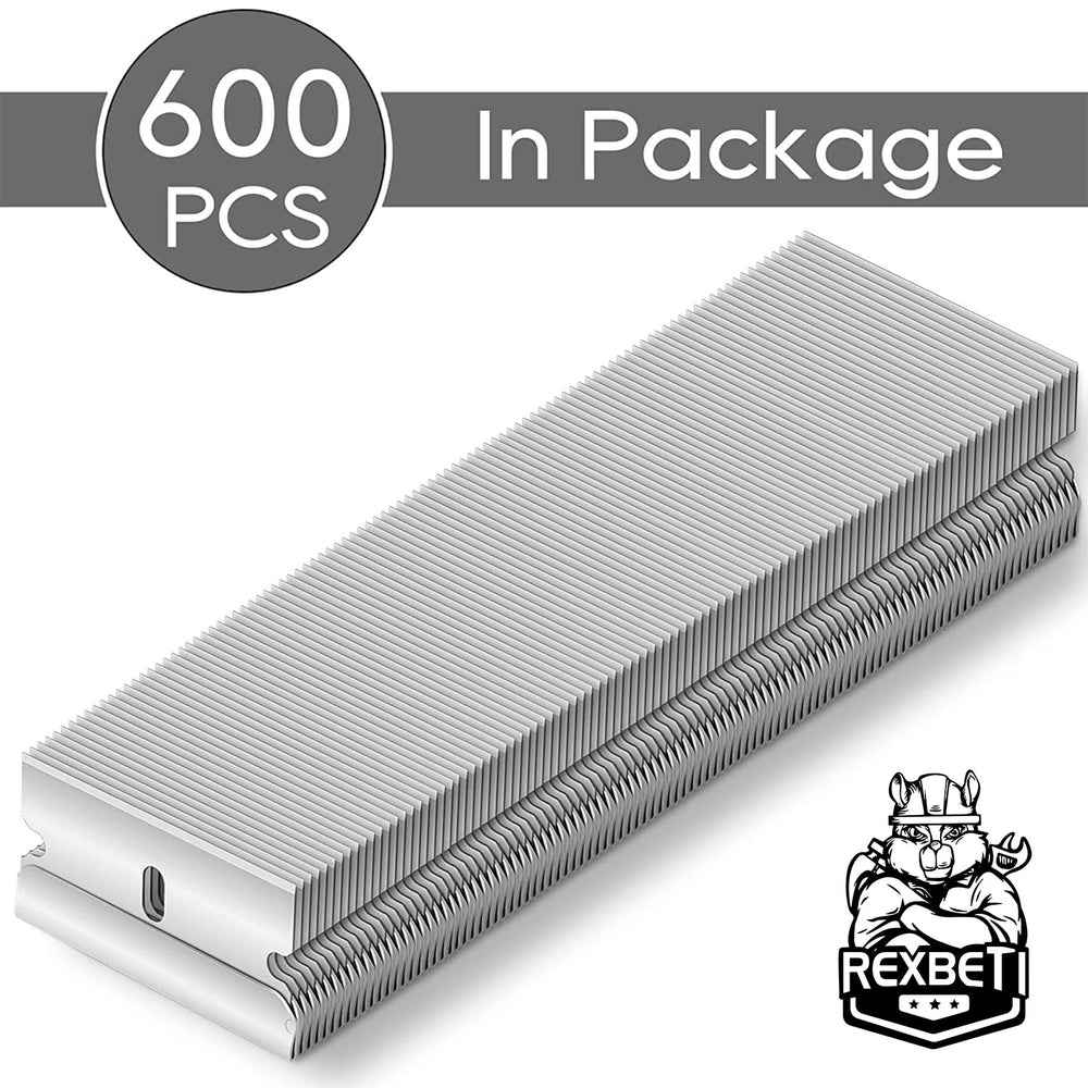 REXBETI blades showcase durable steel construction for heavy use.