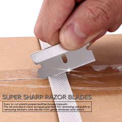 REXBETI blades remove old paint from glass with clean edges.