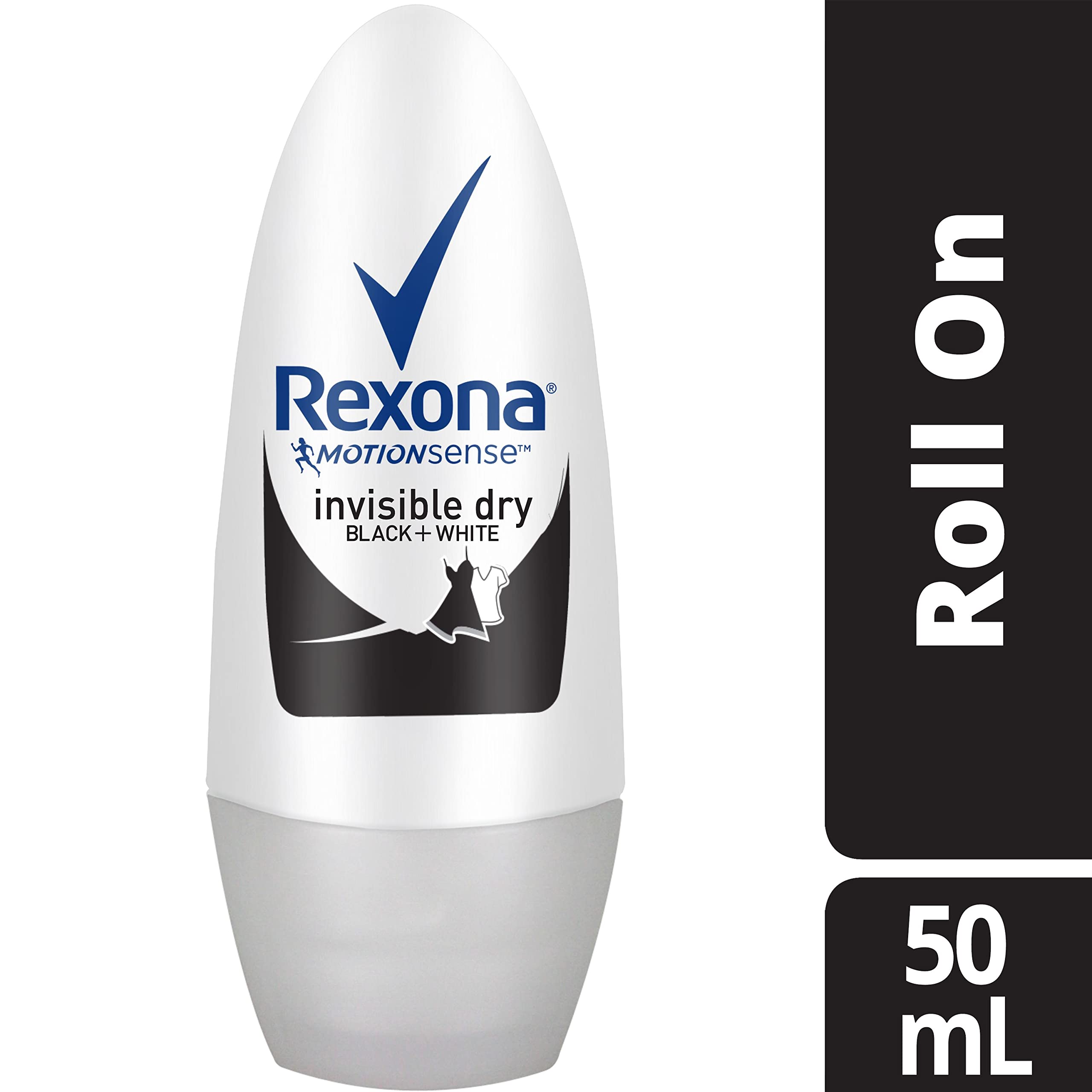 Rexona Women roll-on application glide highlights smooth, mess-free underarm application.