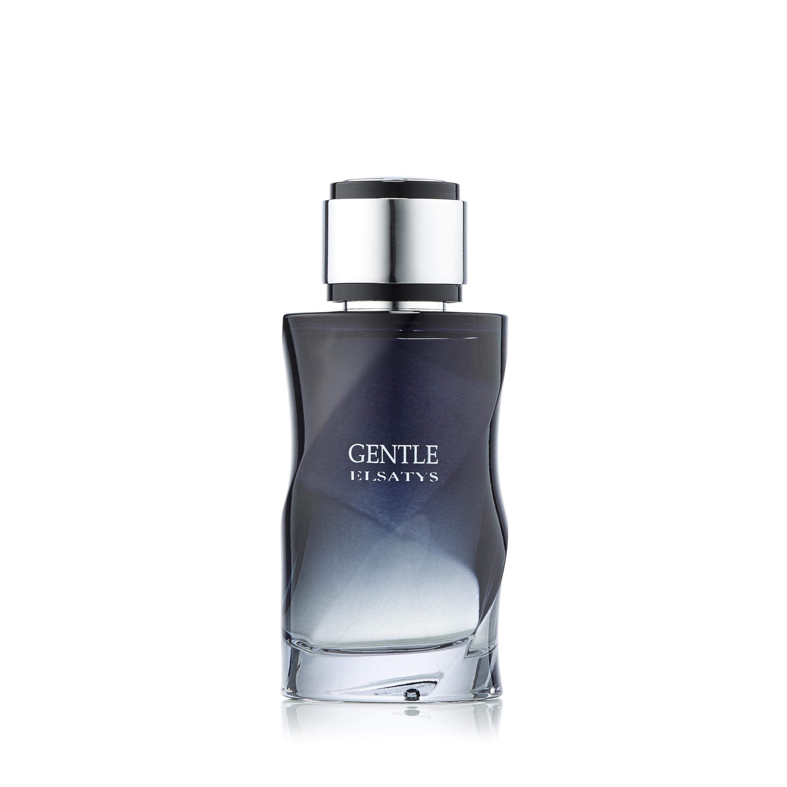 Gentle Elsatys bottle on shelf signals signature daily fragrance for work and social occasions