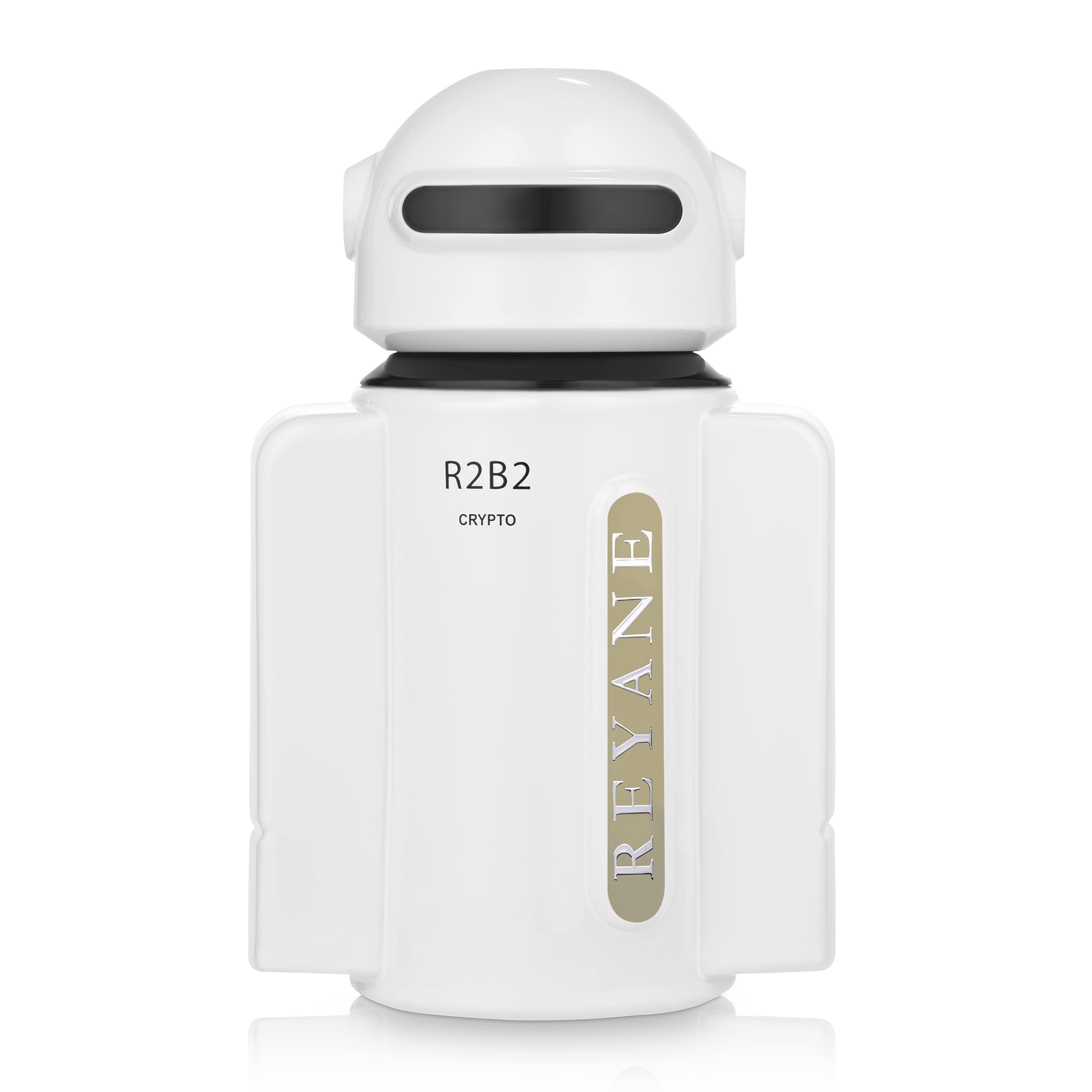 Reyane Tradition R2B2 CRYPTO bottle front; long-lasting fragrance for confident daytime wear.