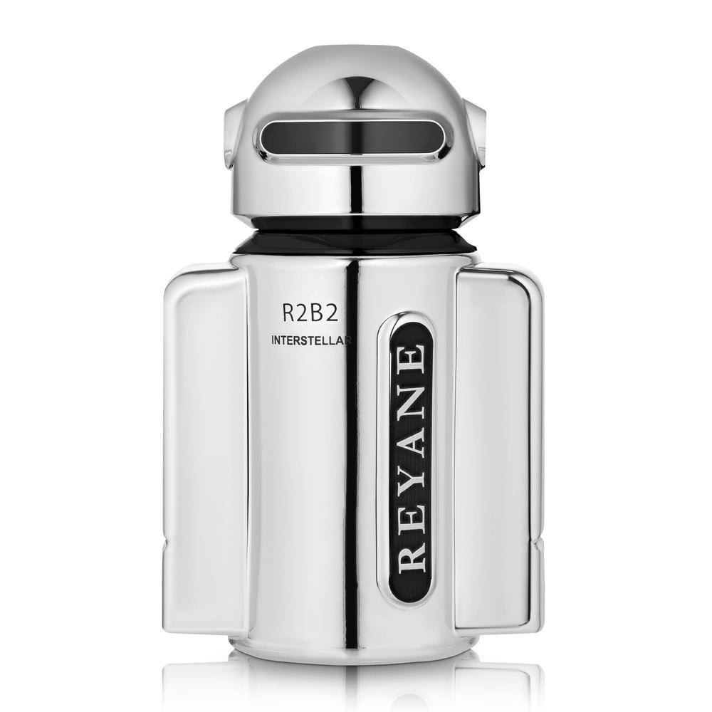 Reyane Tradition R2B2 Interstellar bottle front for everyday sophistication and premium fragrance experience.