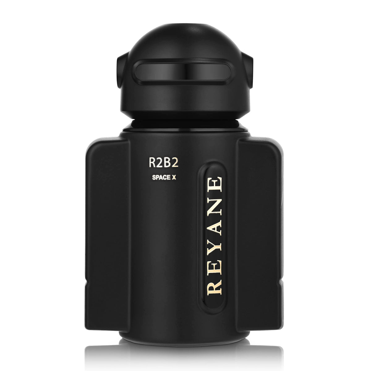 Reyane Tradition R2B2 Space X bottle front with futuristic design and long-lasting scent