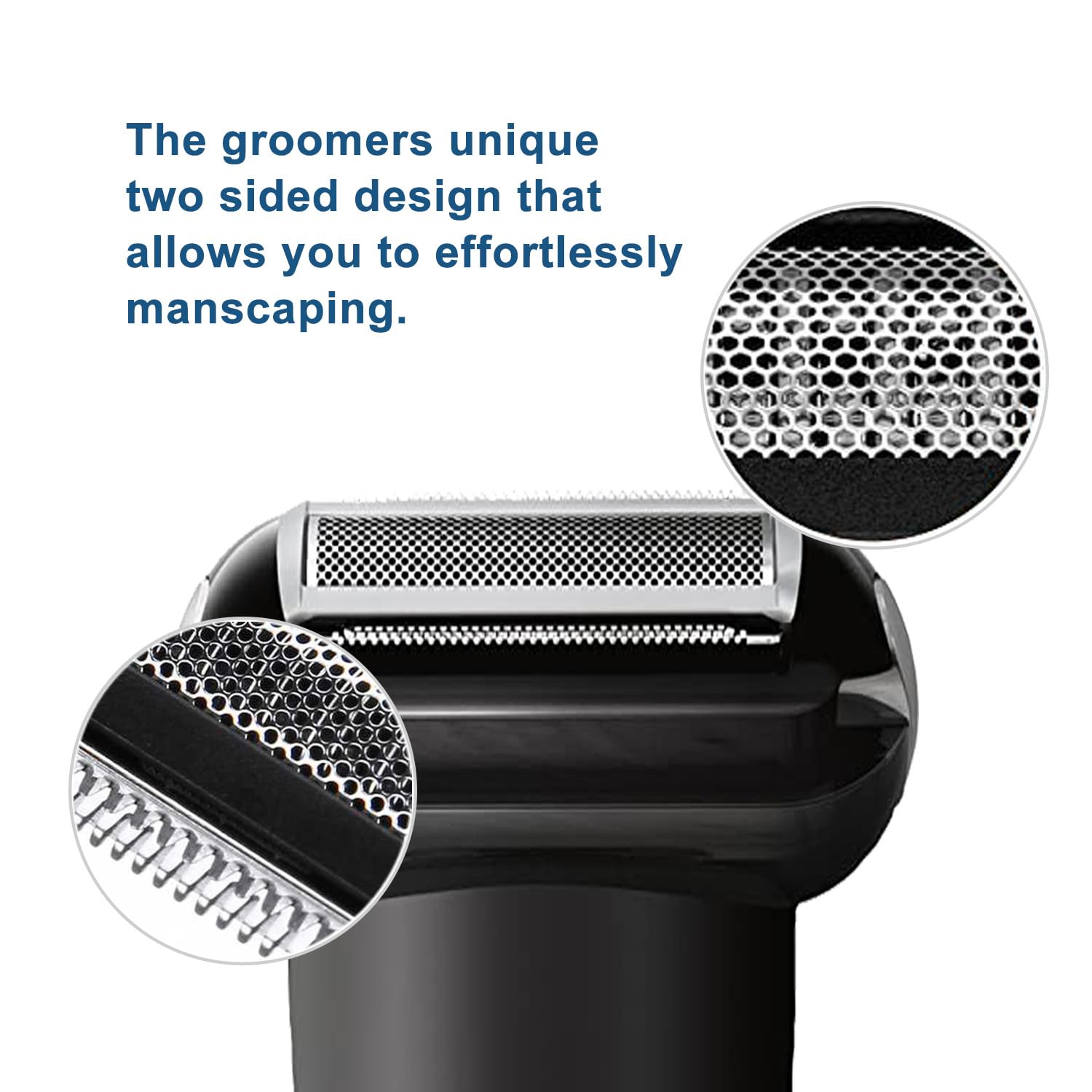 RF RollingFit BG5000 replacement heads compatible with Philips Norelco for seamless body grooming