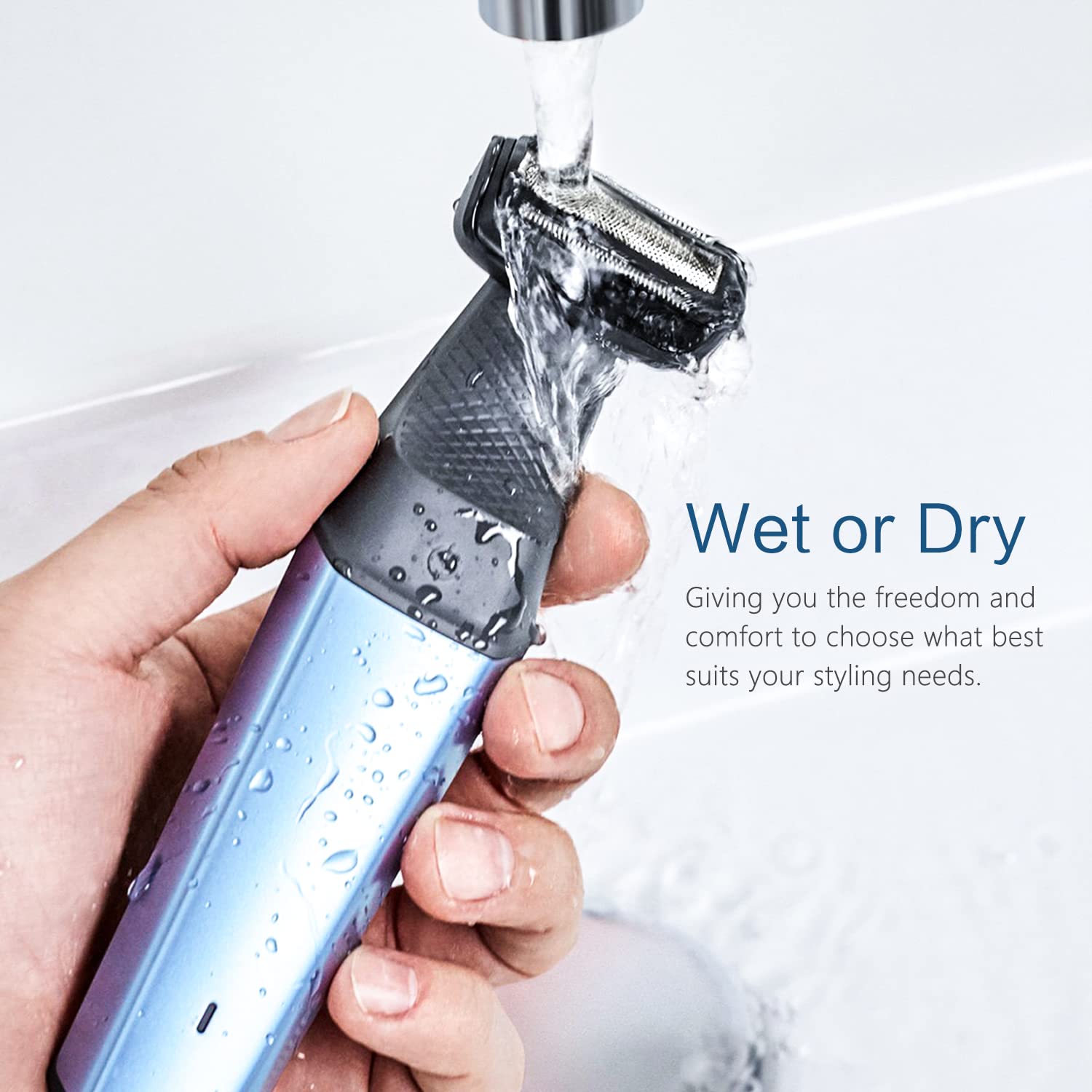 RF RollingFit BG5000 replacement heads ensure a well-groomed look and skin comfort