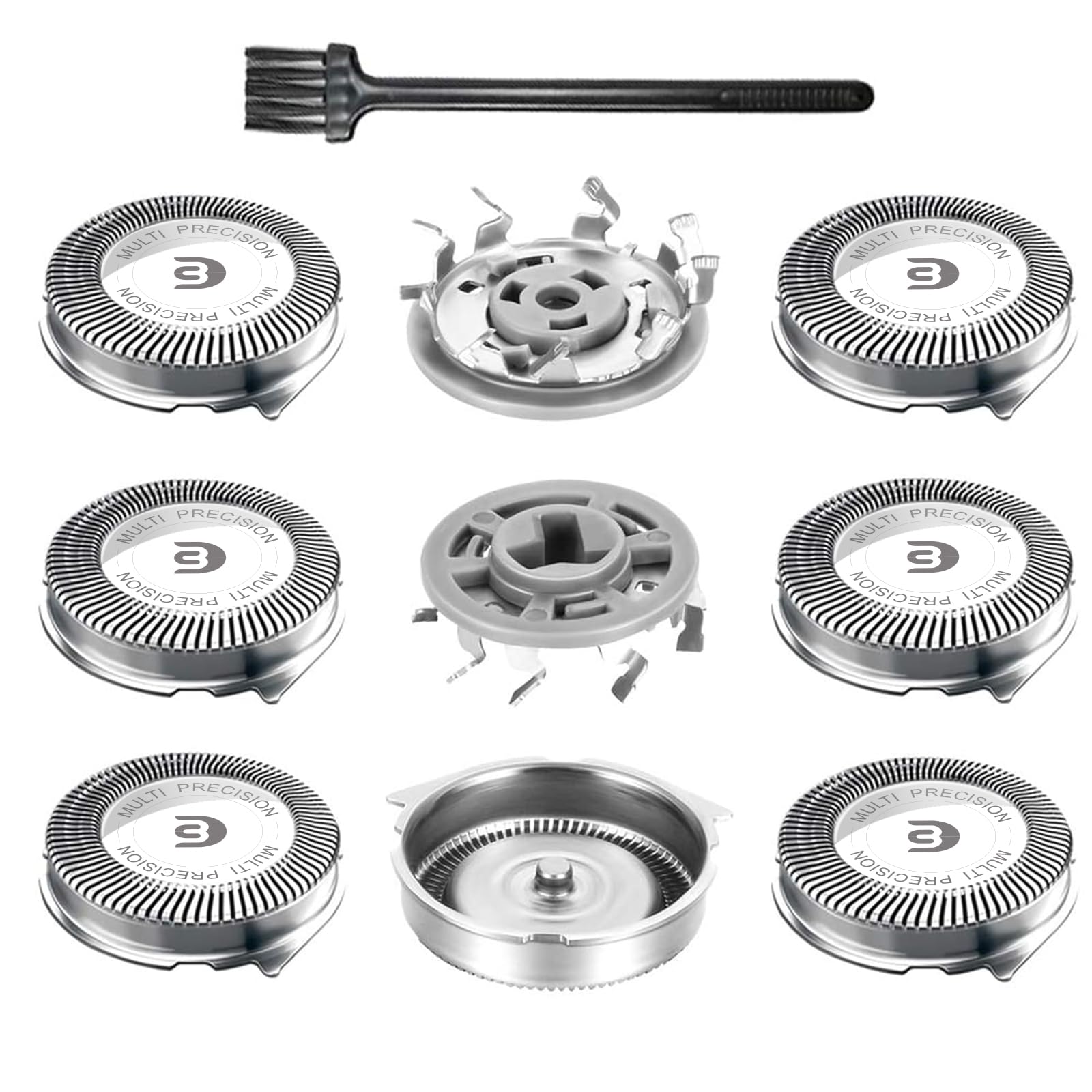 RF RollingFit SH30 head close-up shows durable blades for a smooth, close shave.