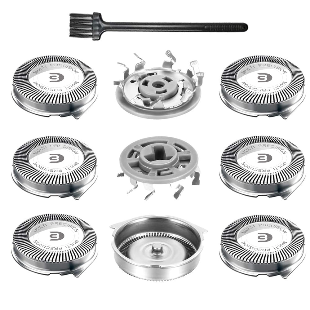 RF RollingFit SH30 head close-up shows durable blades for a smooth, close shave.