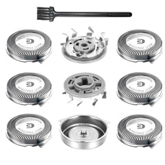 RF RollingFit SH30 head close-up shows durable blades for a smooth, close shave.