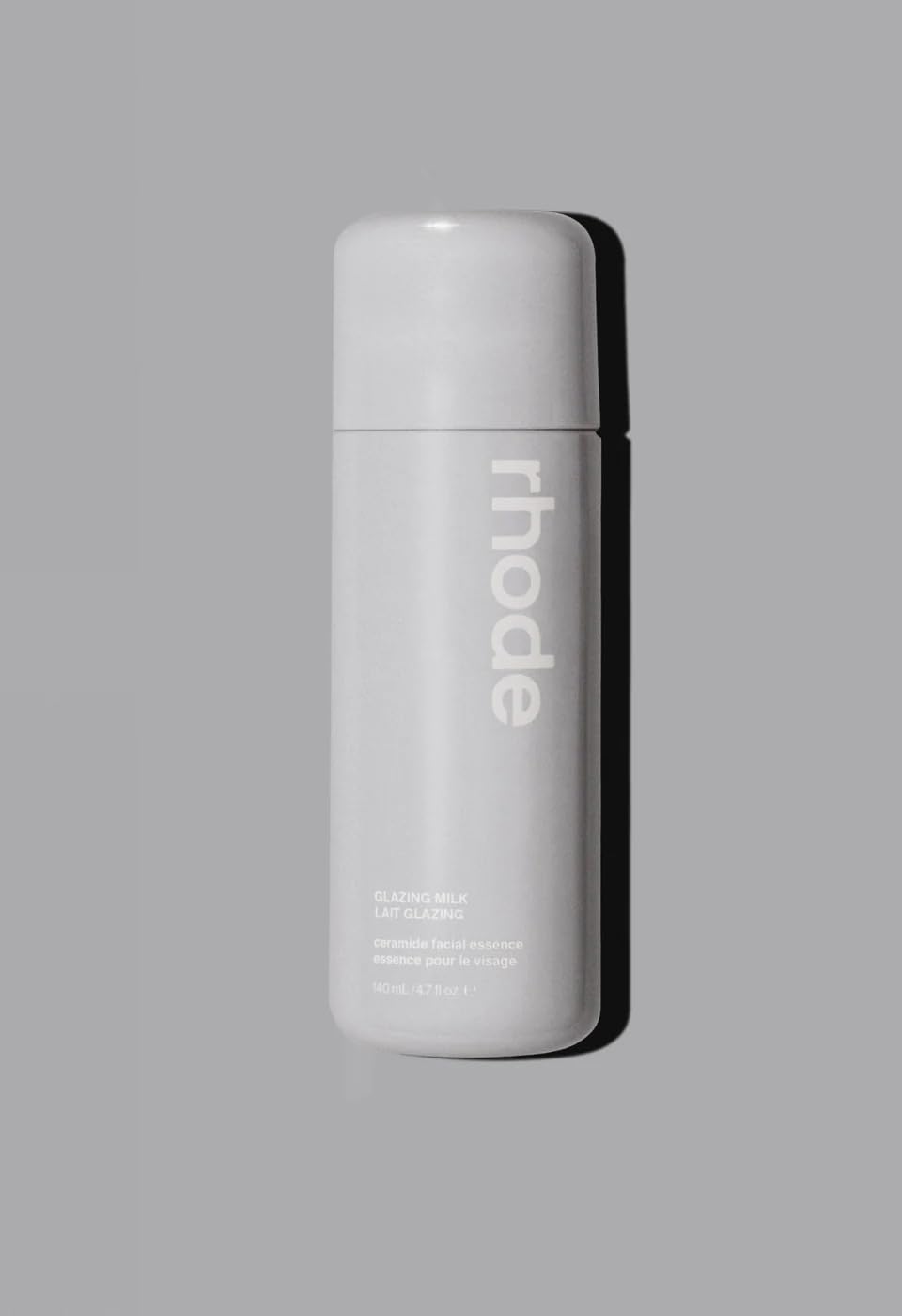 Rhode Glazing Milk bottle pour highlights instant hydration and calm skin prep