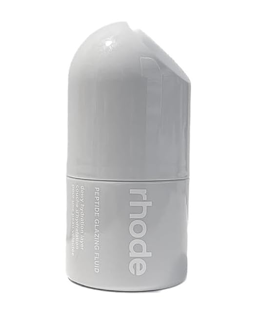 Rhode Hailey Bieber peptide glazing fluid application closeup demonstrates skin prep use