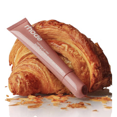 Rhode Peptide Lip Tint Toast application demonstrating smooth glide