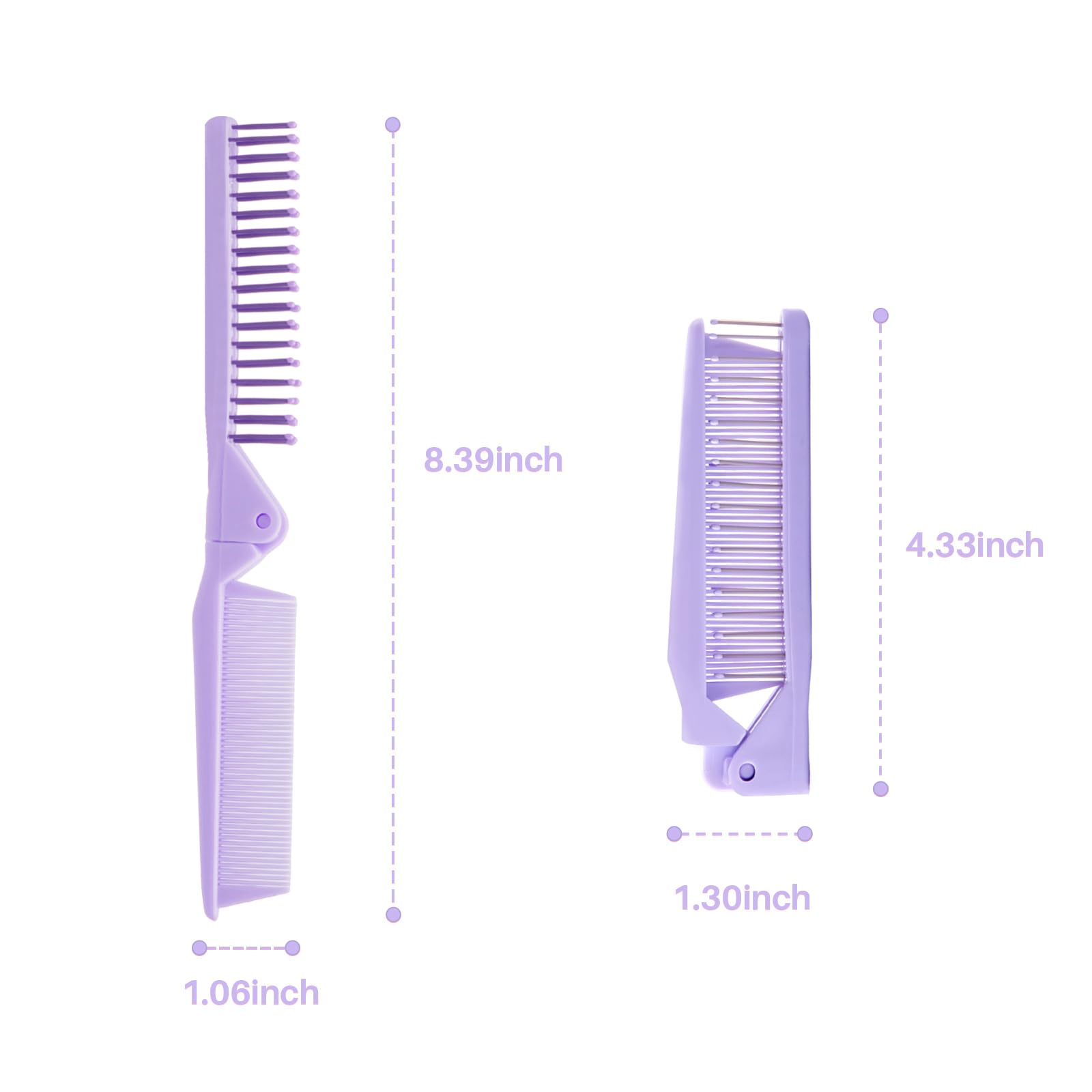 RHOS dual-teeth design suits all hair types for smoother combing.
