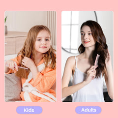 RHOS soft bristles pink haircare brush for gentle detangling
