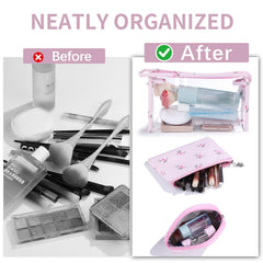 Richeart waterproof makeup bag protects contents from spills during travel