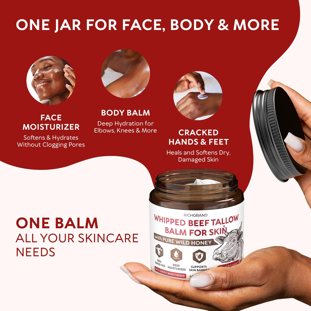 RICHGRAND balm hydrating dry patches on elbows and heels