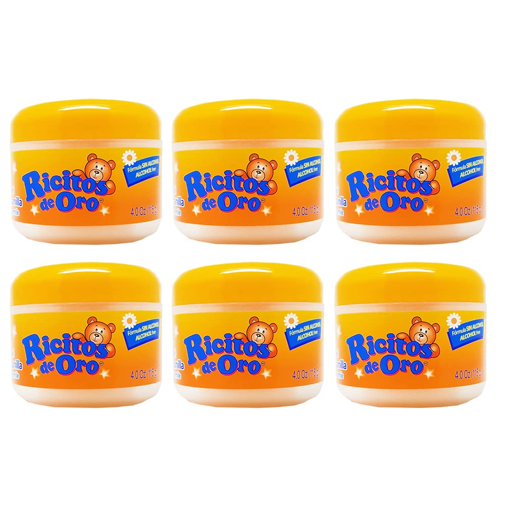 Ricitos de Oro Chamomile Styling Gel bottle demonstrates alcohol-free, gentle care for daily baby hair.