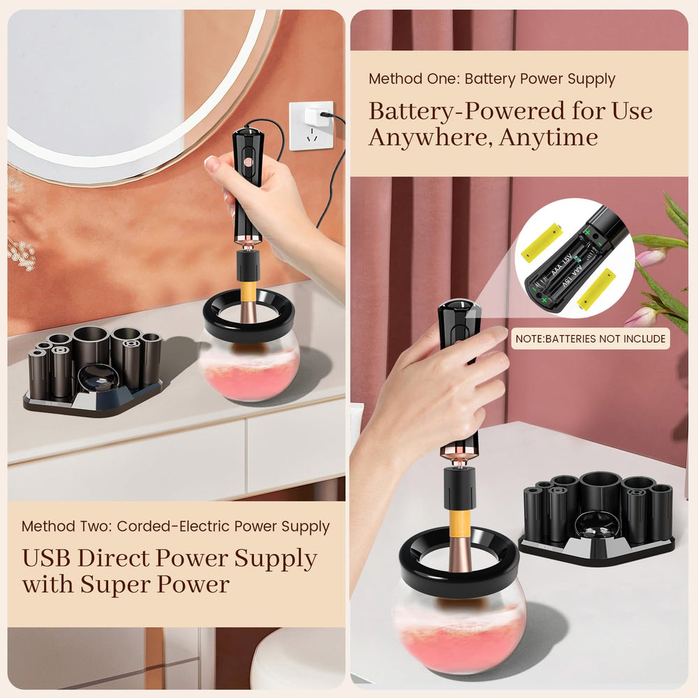 RICRIS USB and battery power options enable portable cleaning anywhere