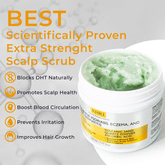 Rida Anti-Fungal Pre-Shampoo Scrub foam close-up for deep cleanse and oil control