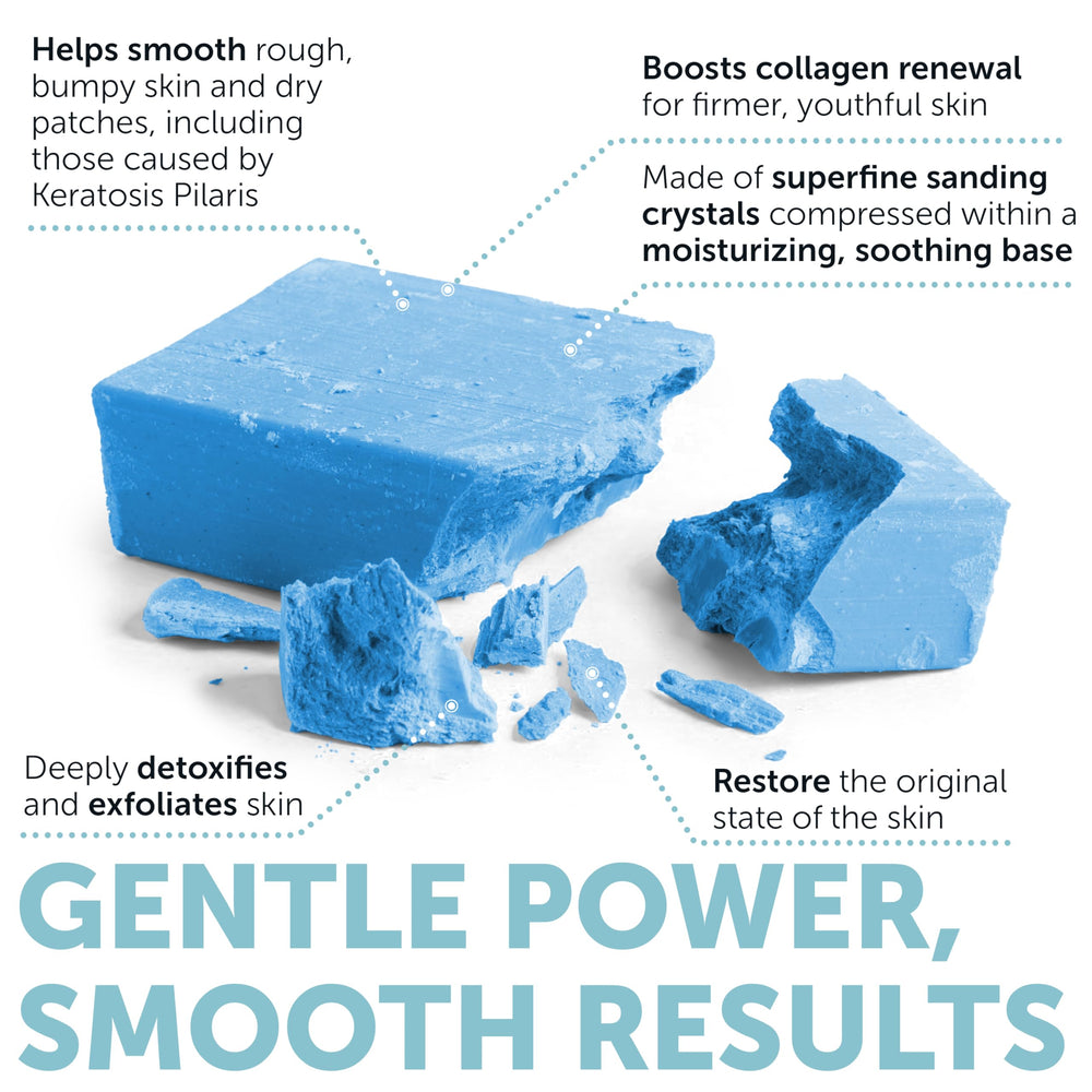 Rida Body Soap micro pumice beads action reveals renewed, soft skin
