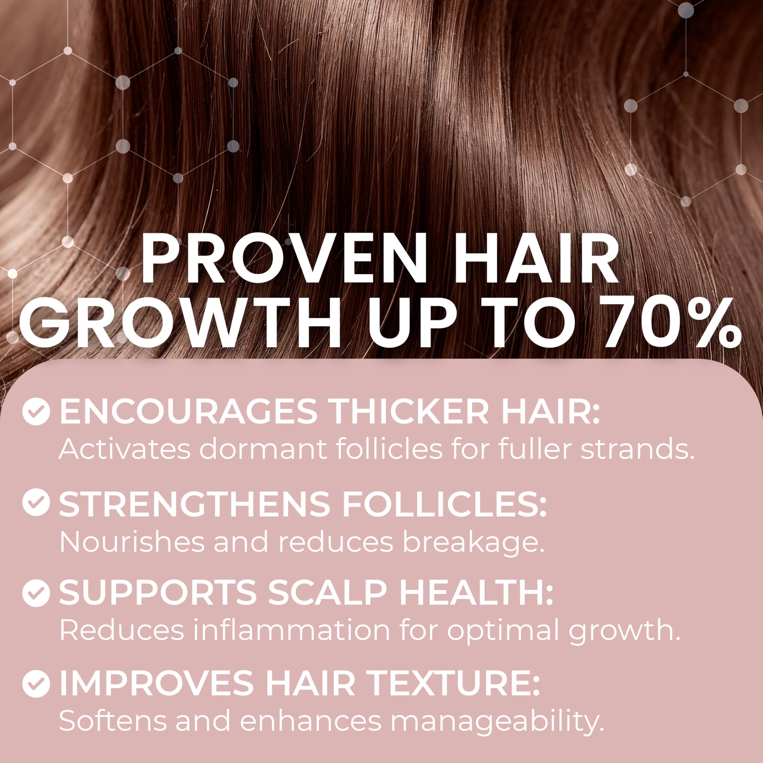 Rida Minoxidil foam quickly absorbs on scalp with no fragrance.