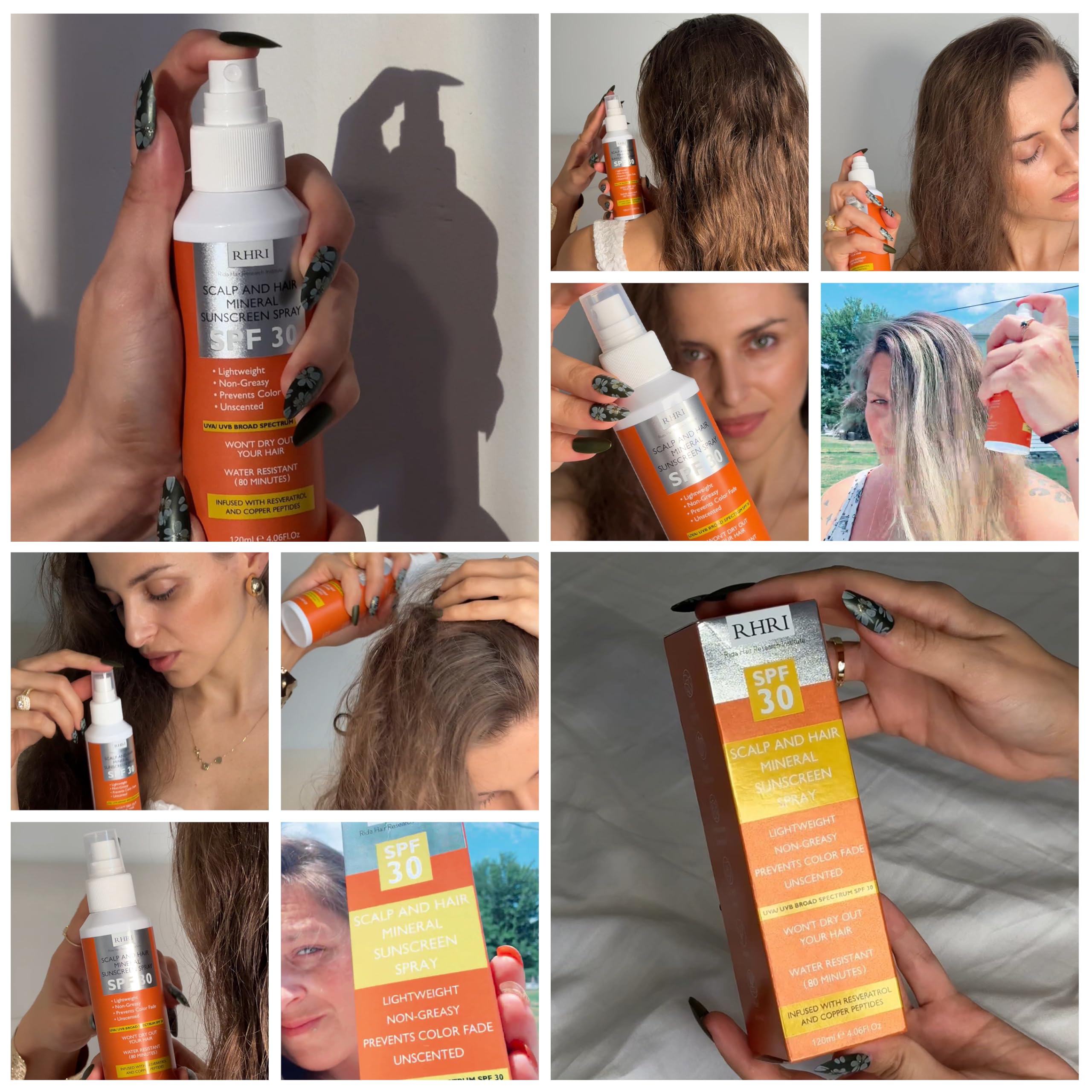 Rida Hair scalp protection application ensures even coverage across scalp and lengths.