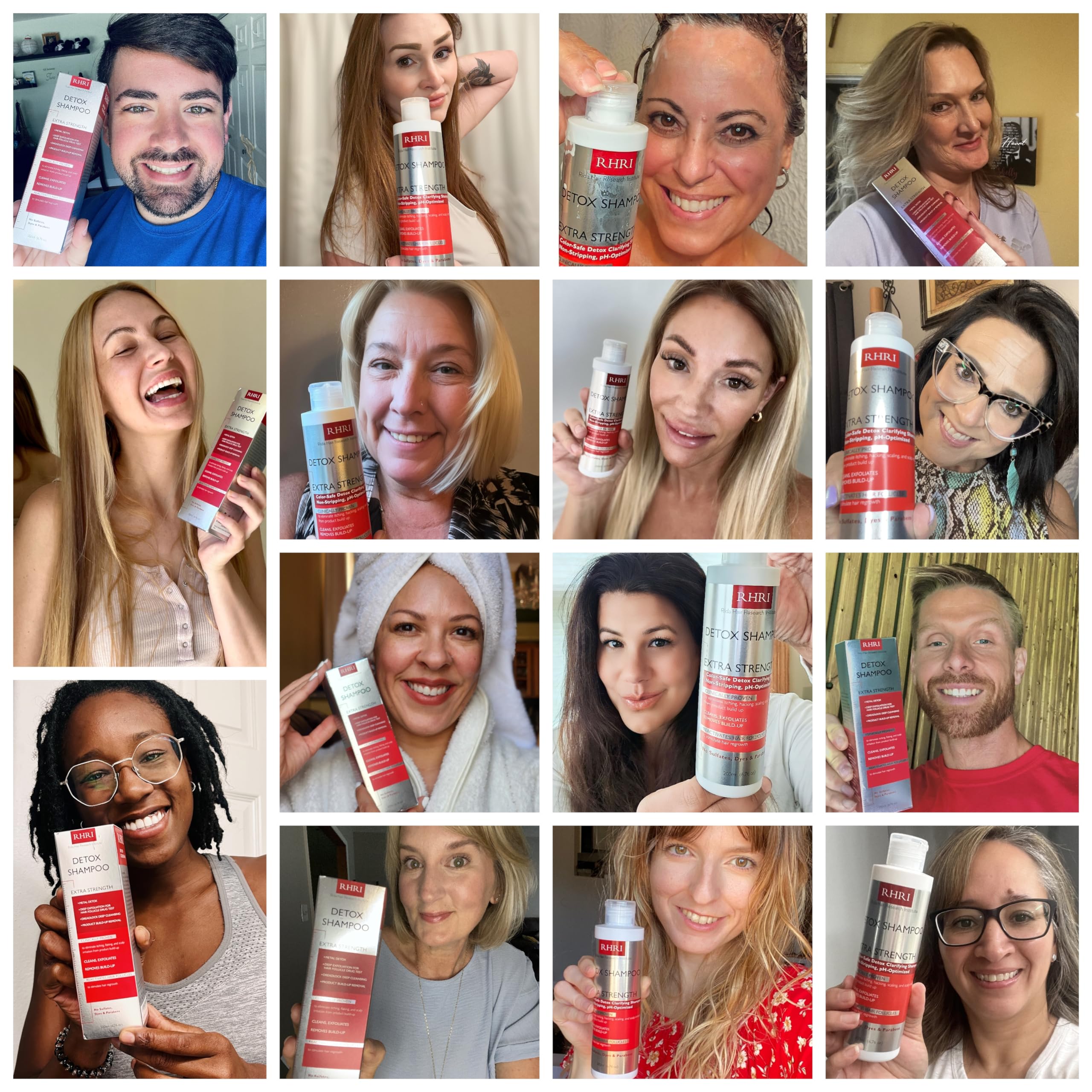 Rida Hair Research Institute Detox hair after-use closeup hints at residue-free, bouncy results
