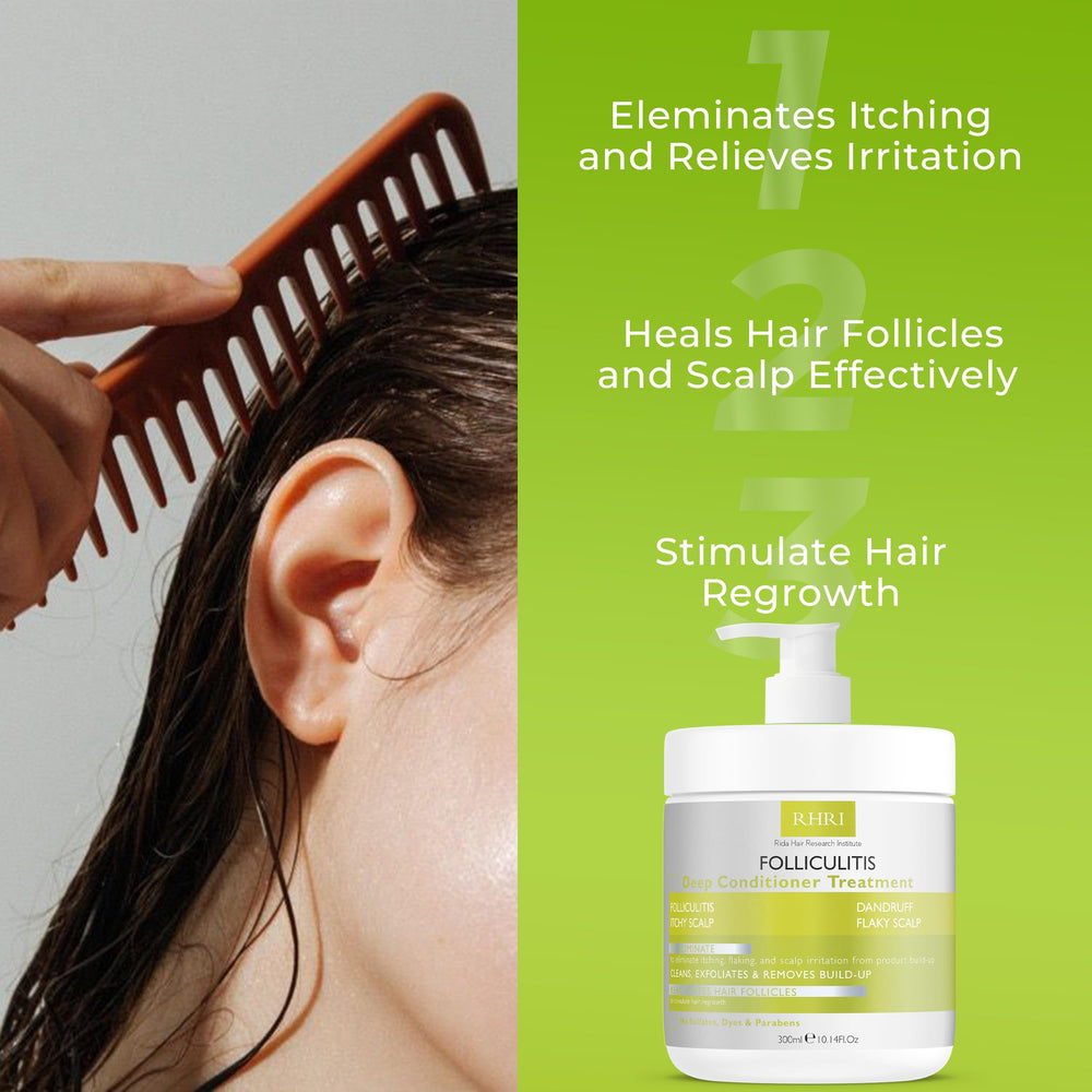 Rida Hair conditioning finish on smooth hair shows hydrated, healthy-looking strands.
