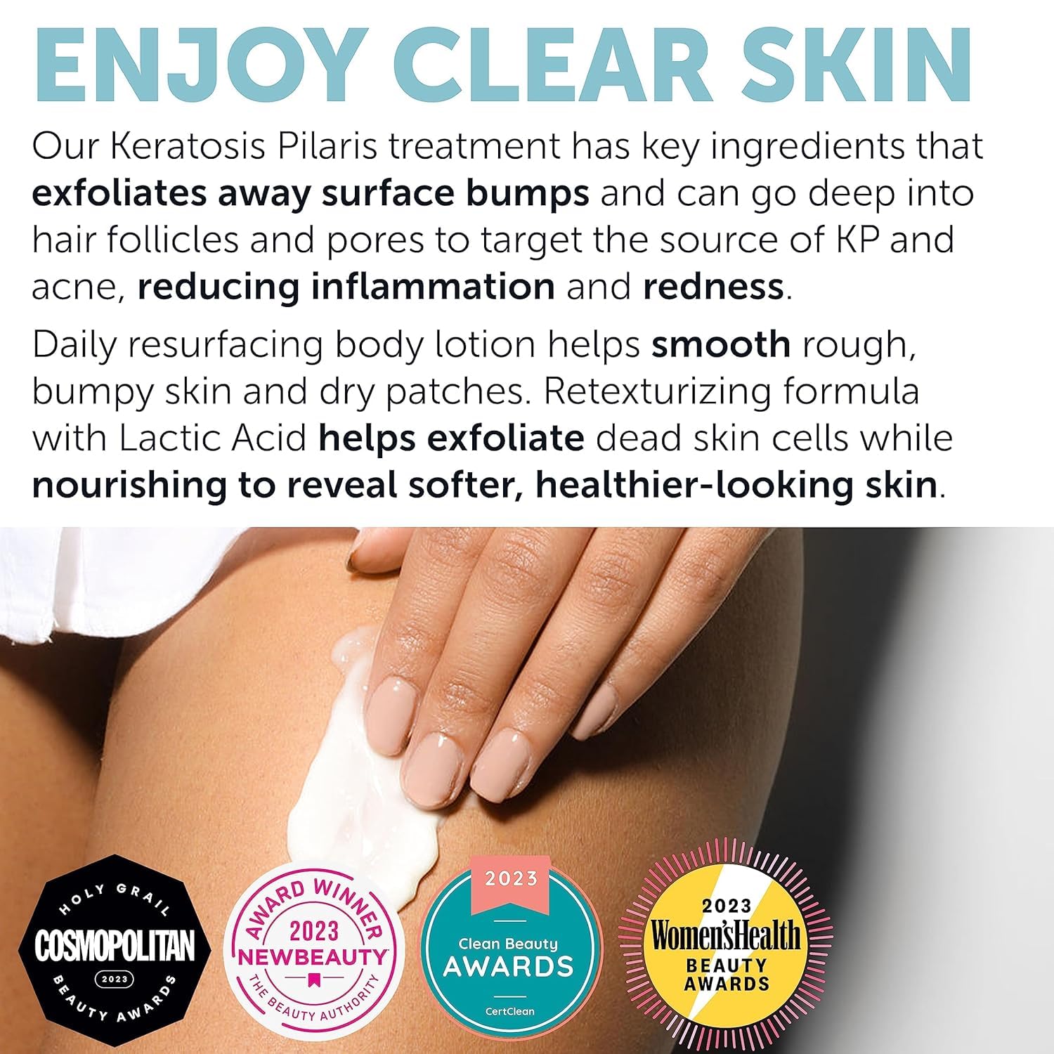 Rida Hair KP Bump Eraser after use skin feels soft and hydrated.