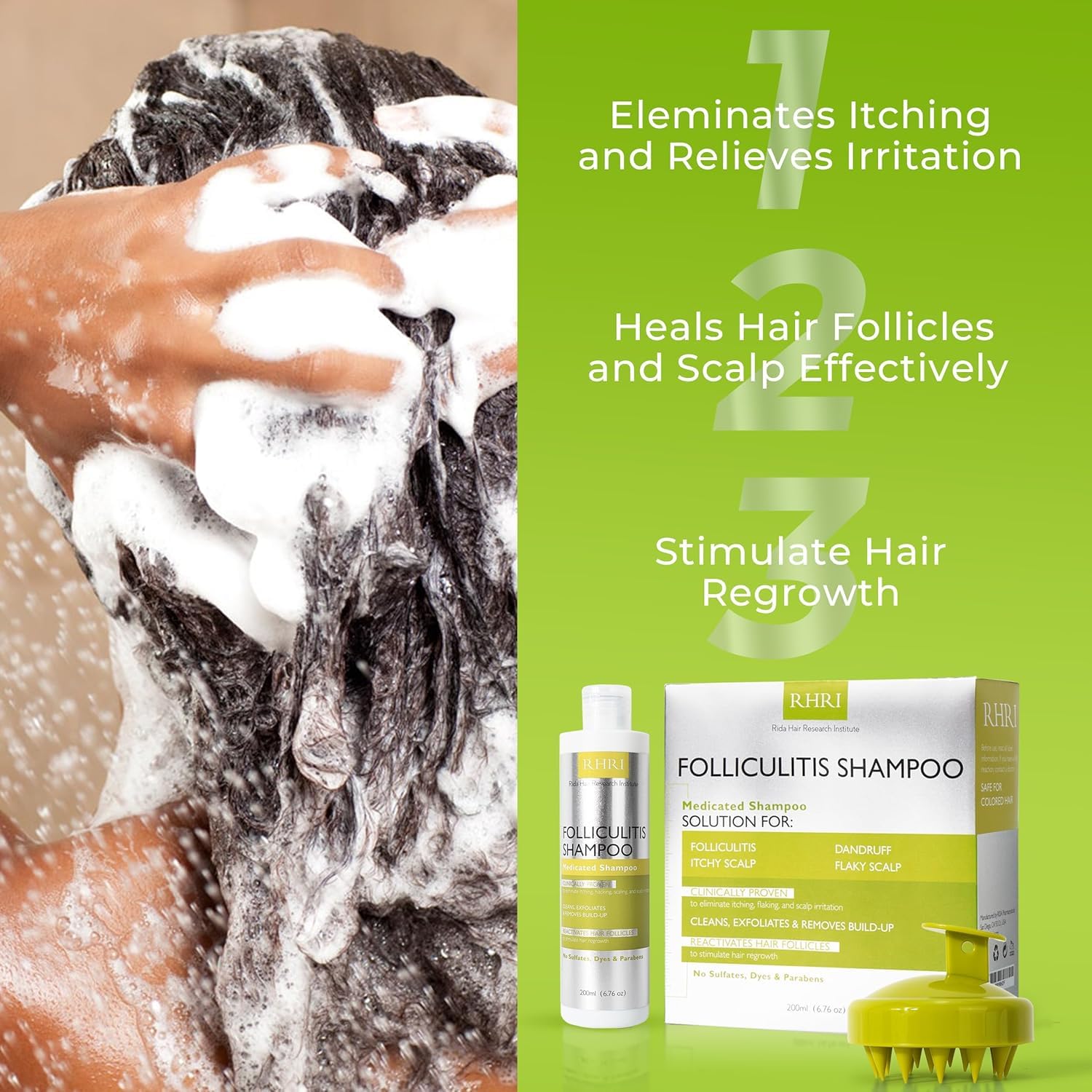 Rida Hair Research Institute Folliculitis after-use scalp care reminder