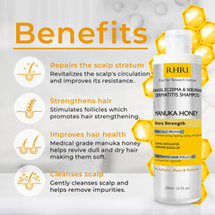 Rida Hair Research Institute psoriasis shampoo application shows easy scalp care