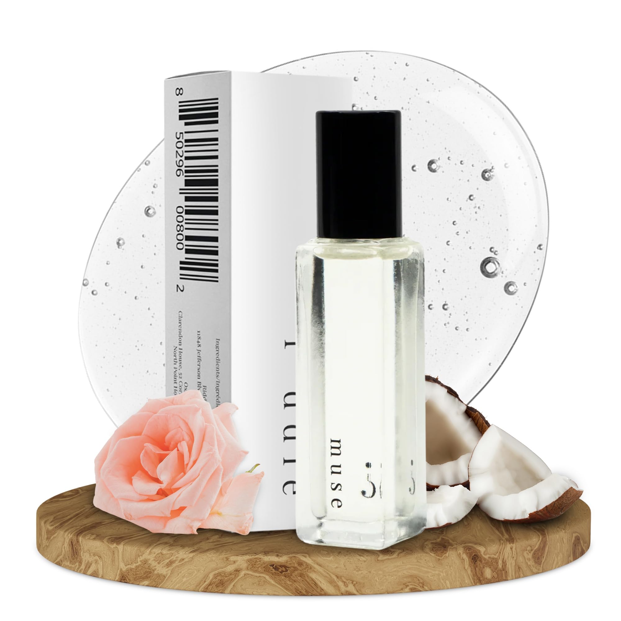 Riddle Oil Muse Roll-On bottle close-up showing citrus floral notes for daily wear