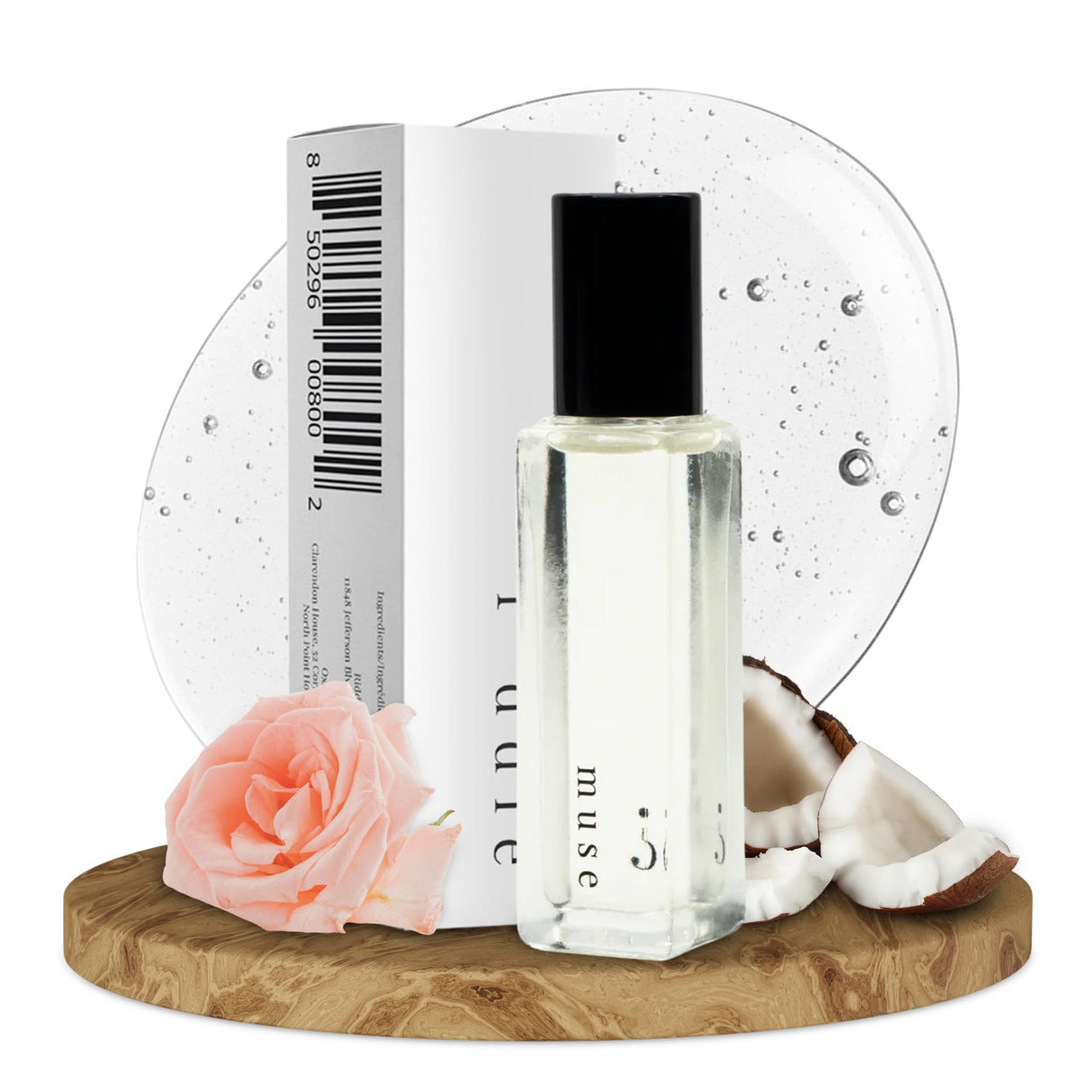 Riddle Oil Muse Roll-On bottle close-up showing citrus floral notes for daily wear
